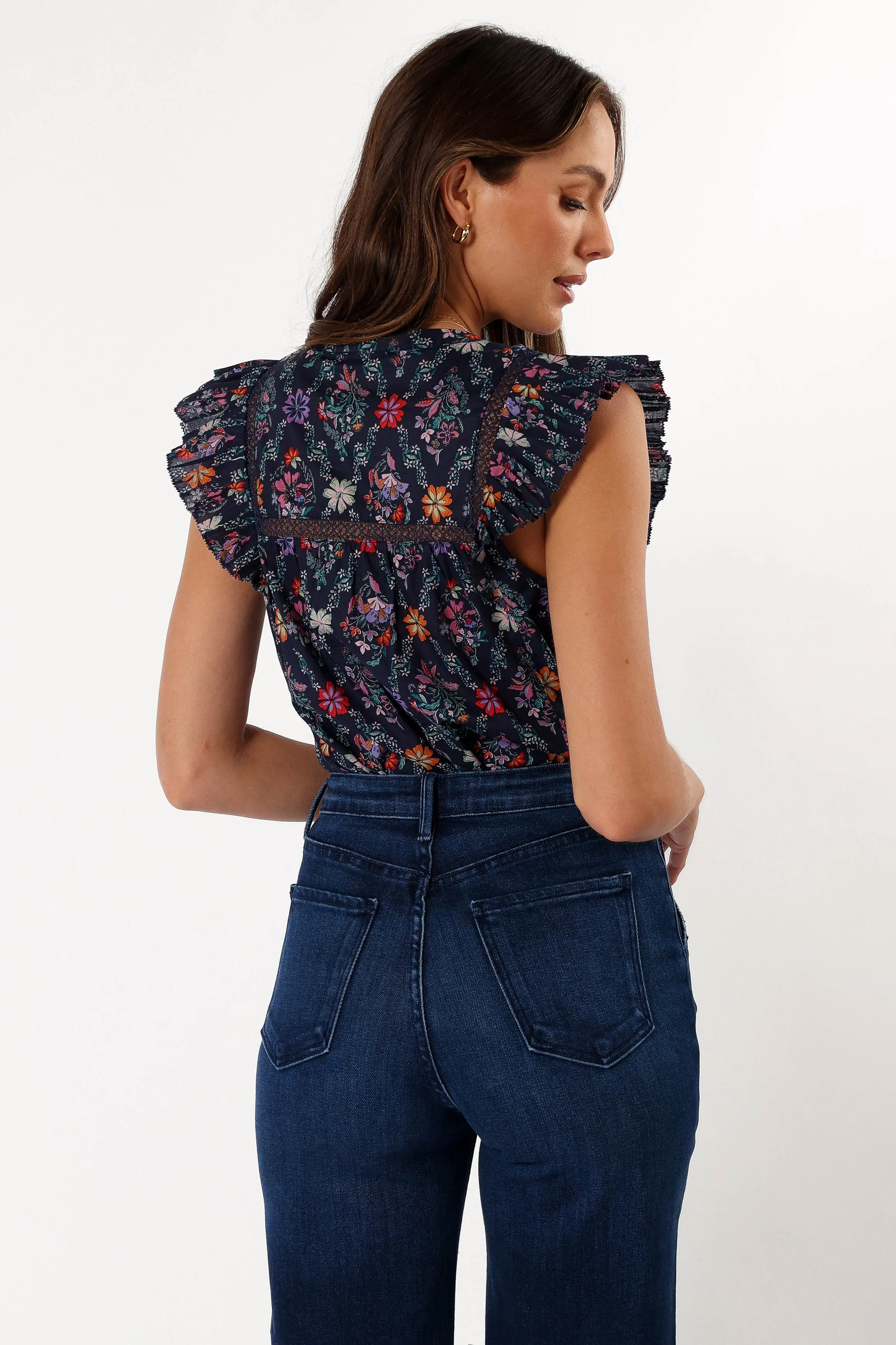 Joelle Top - Navy sold by Petal & Pup product image thumbnail 4