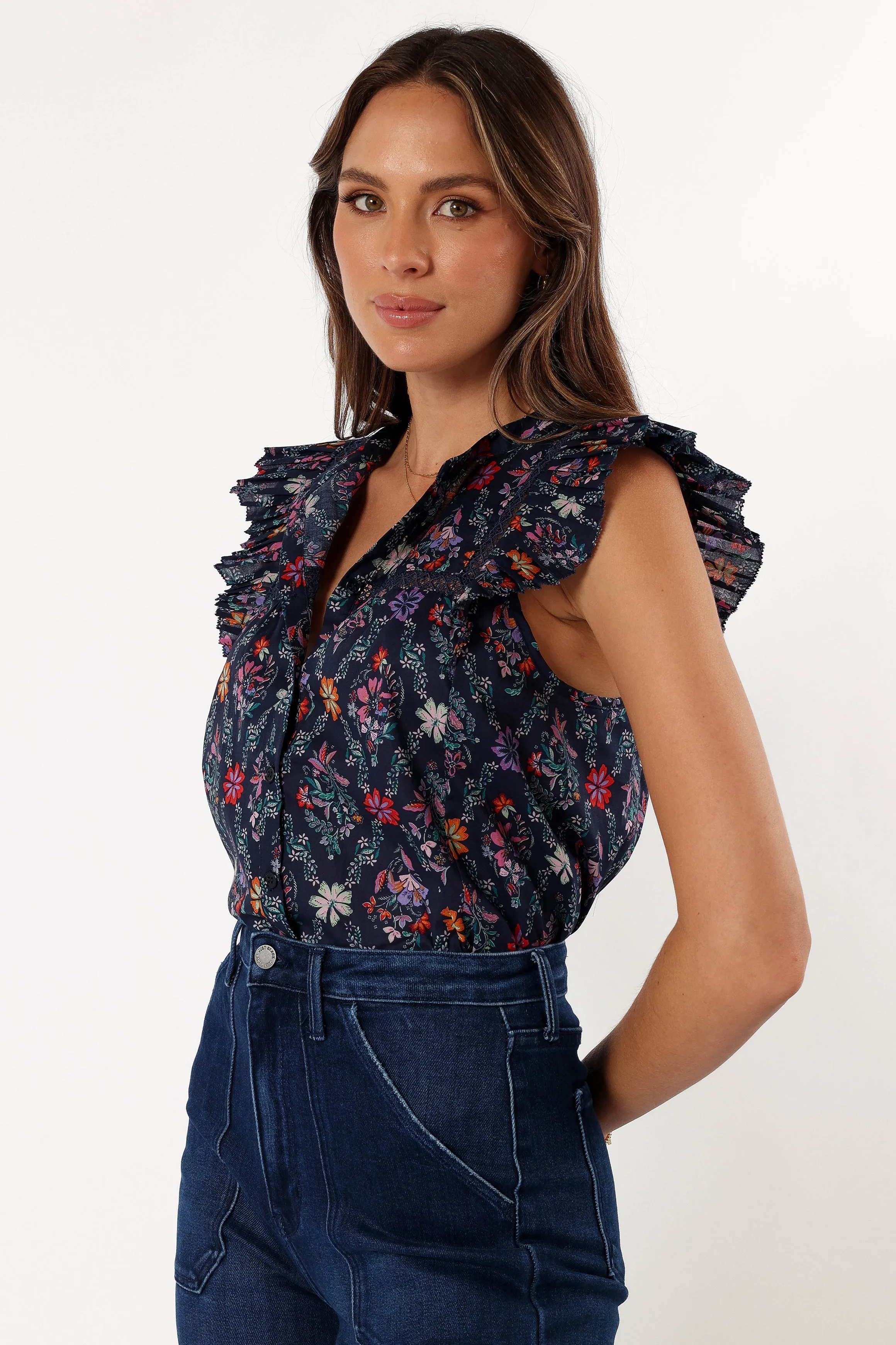 Joelle Top - Navy sold by Petal & Pup product image thumbnail 3