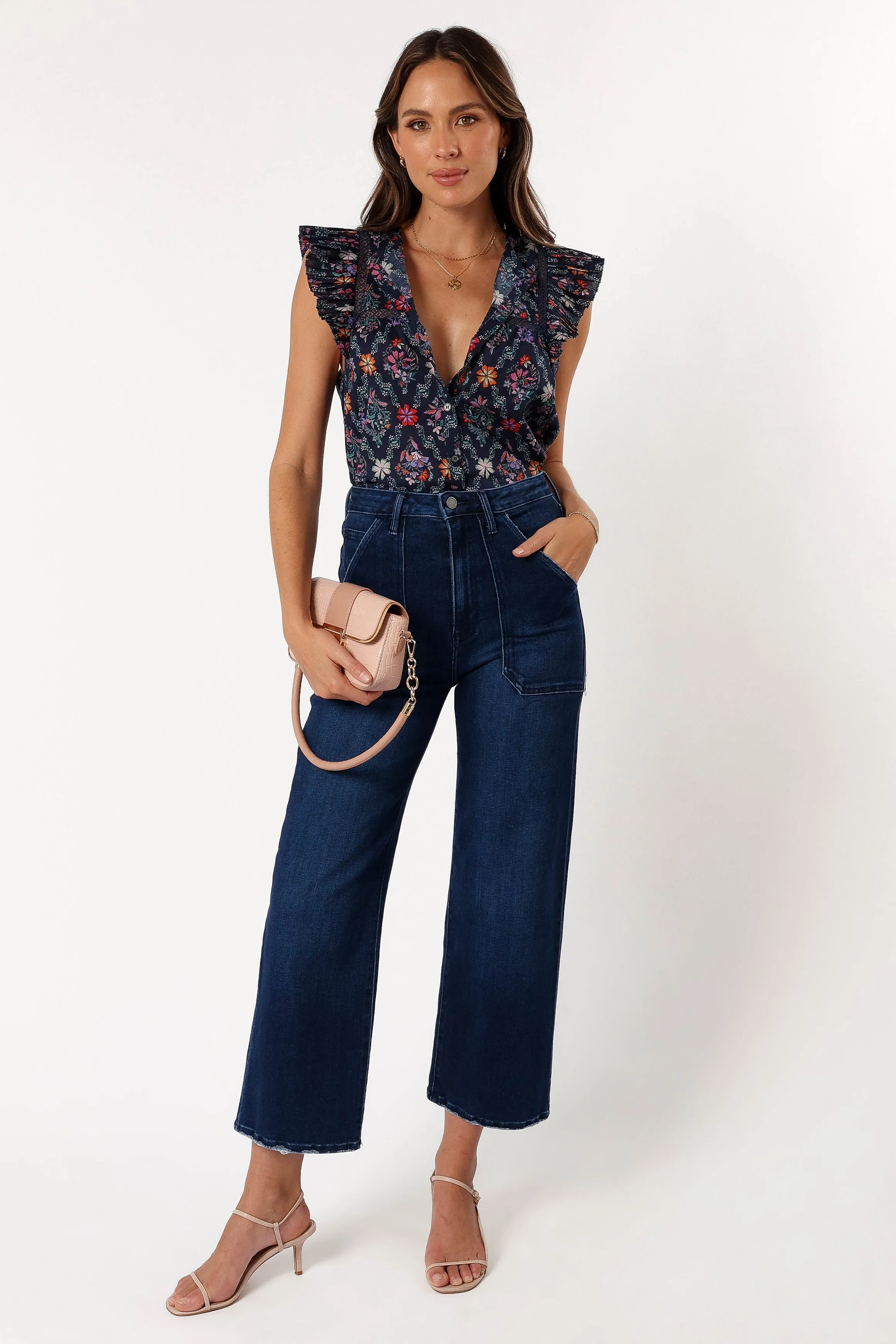 Joelle Top - Navy sold by Petal & Pup product image thumbnail 2