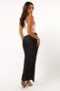 Heidi Stripe Slip Skirt - Black White Stripe sold by Petal & Pup