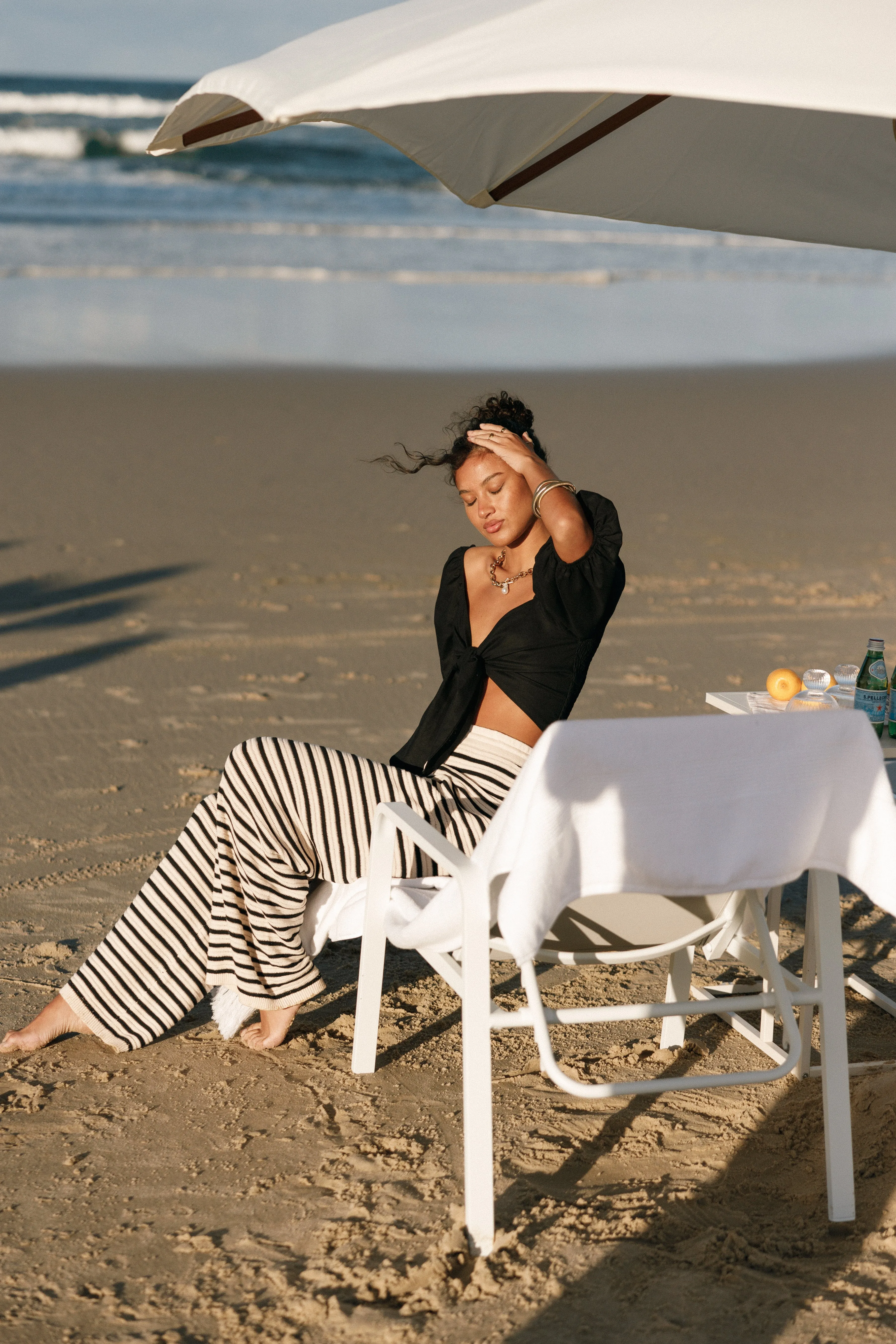 Cherie Knit Pant - Sand Black sold by Petal & Pup product image thumbnail 2