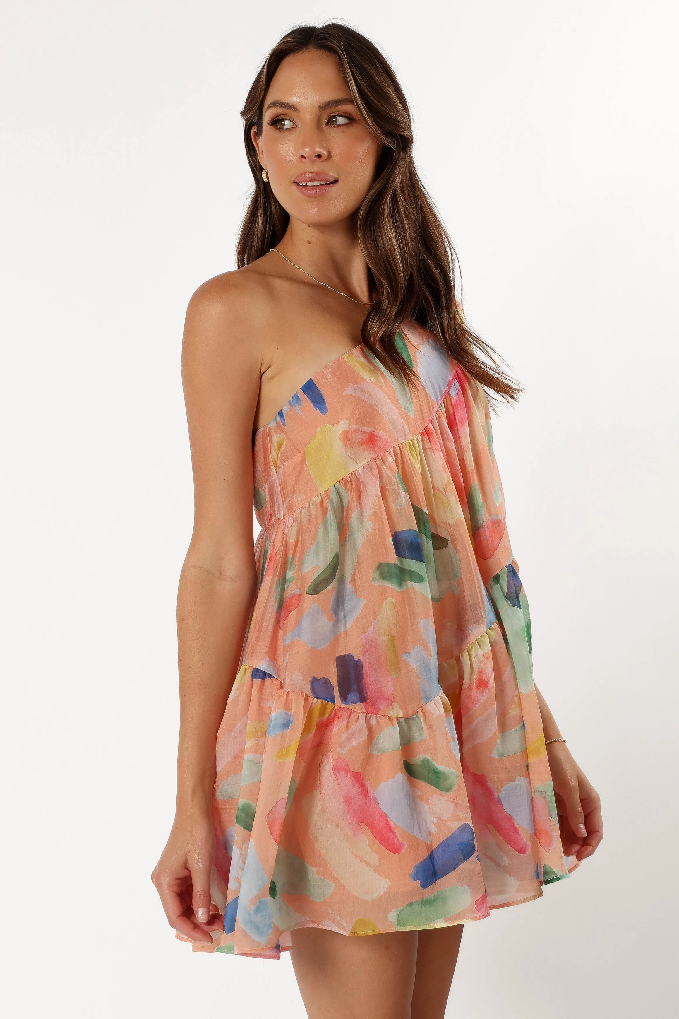 Nida One Shoulder Dress - Multi sold by Petal & Pup product image thumbnail 5