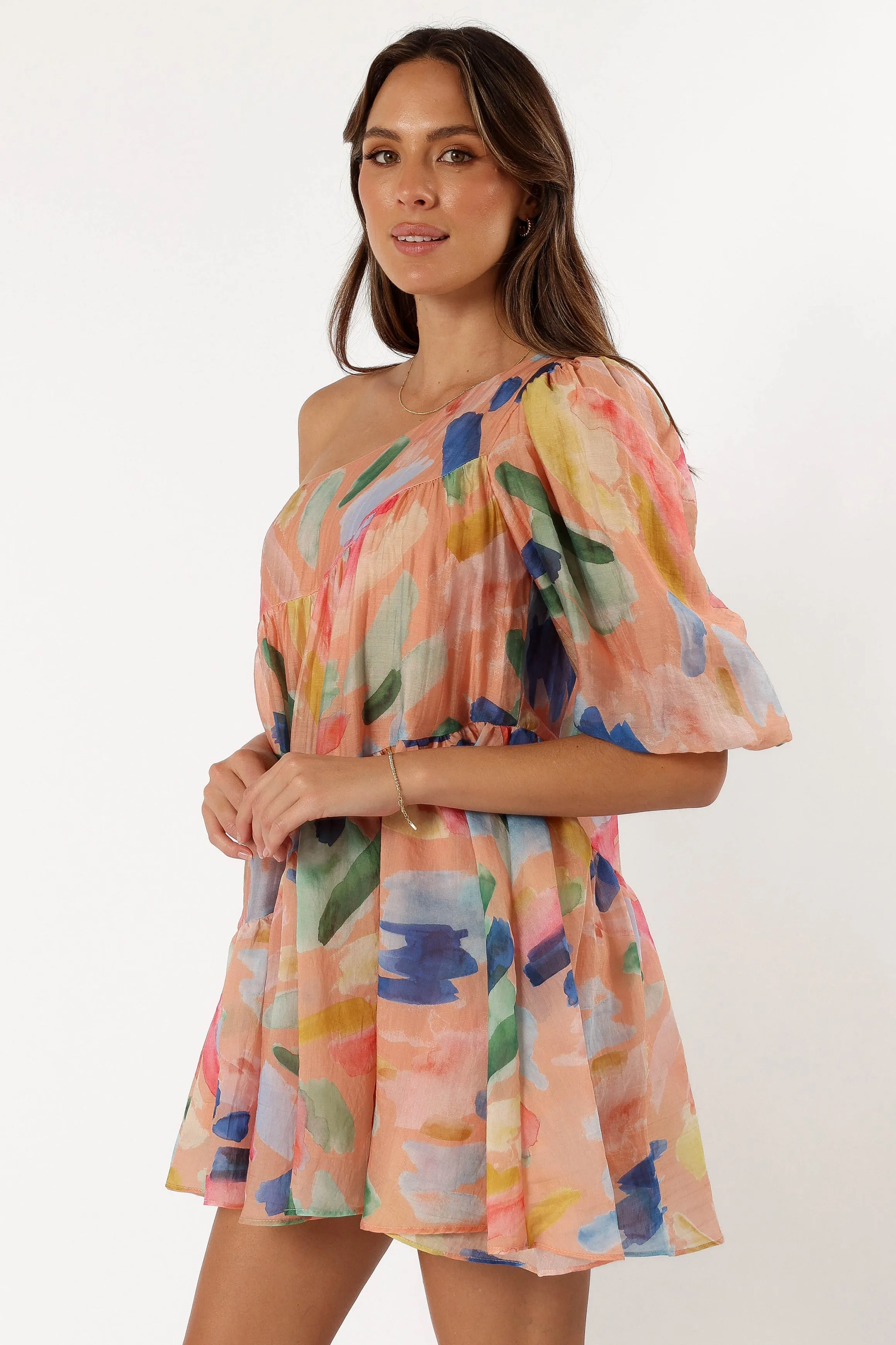 Nida One Shoulder Dress - Multi sold by Petal & Pup product image thumbnail 2