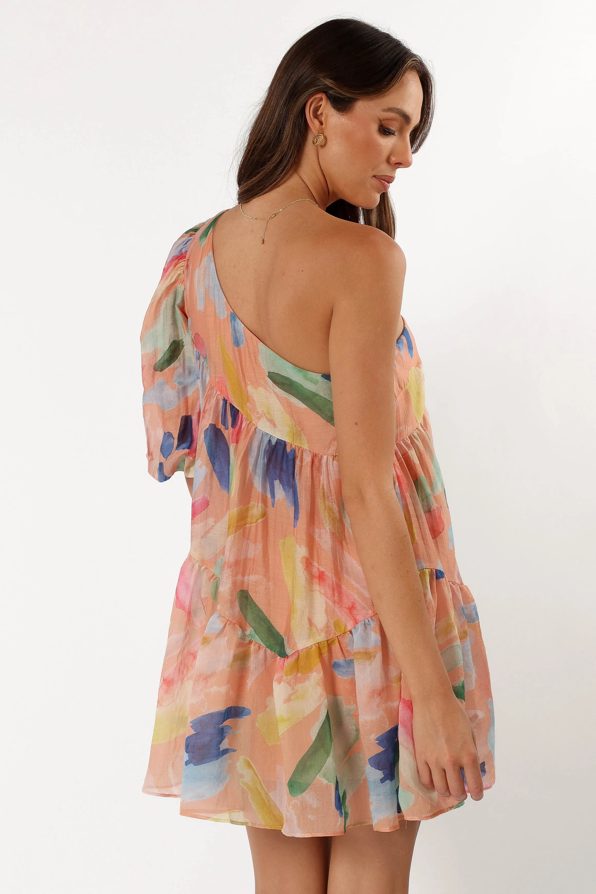 Nida One Shoulder Dress - Multi sold by Petal & Pup product image thumbnail 4