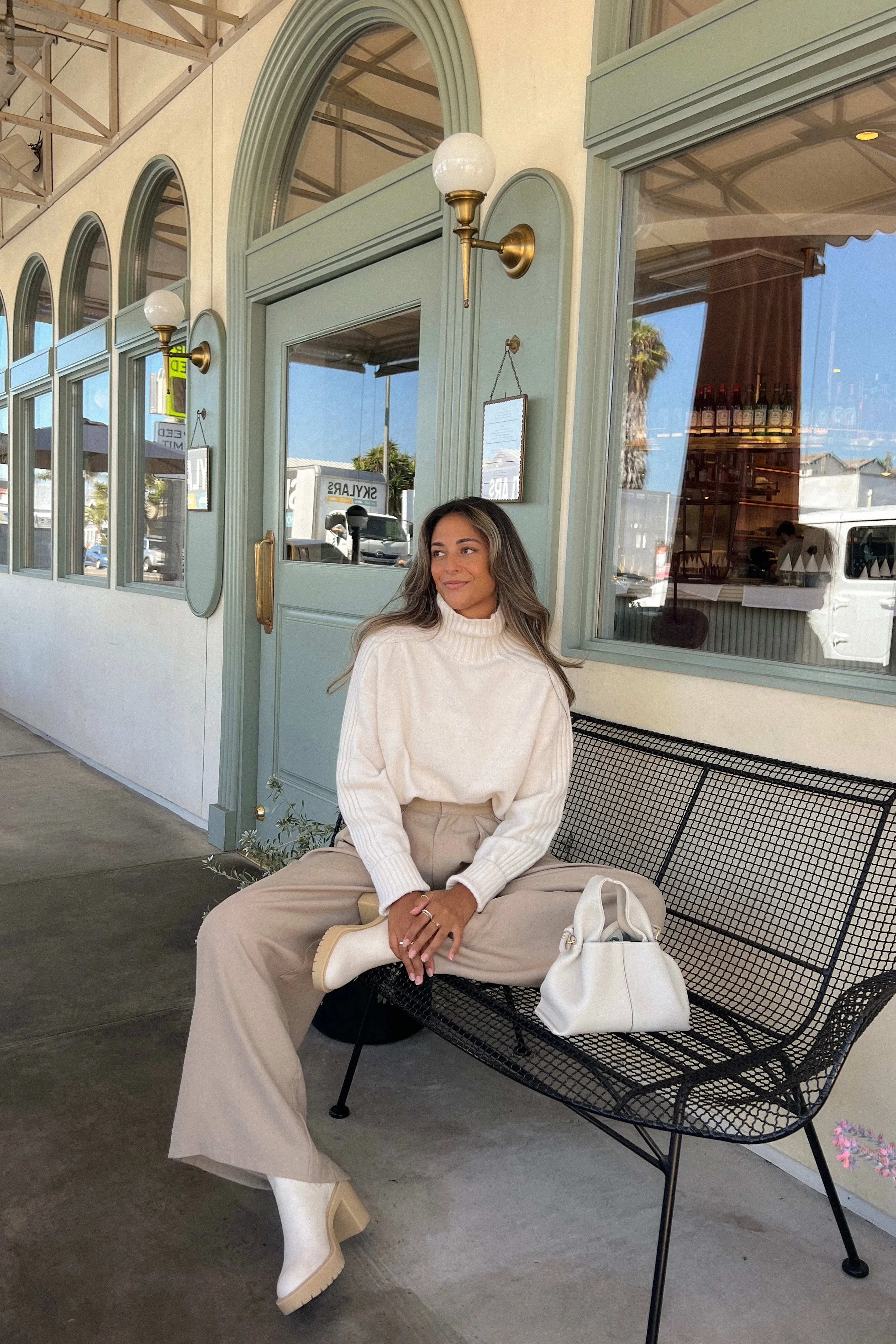 Cersi Knit Sweater - Cream sold by Petal & Pup product image thumbnail 3