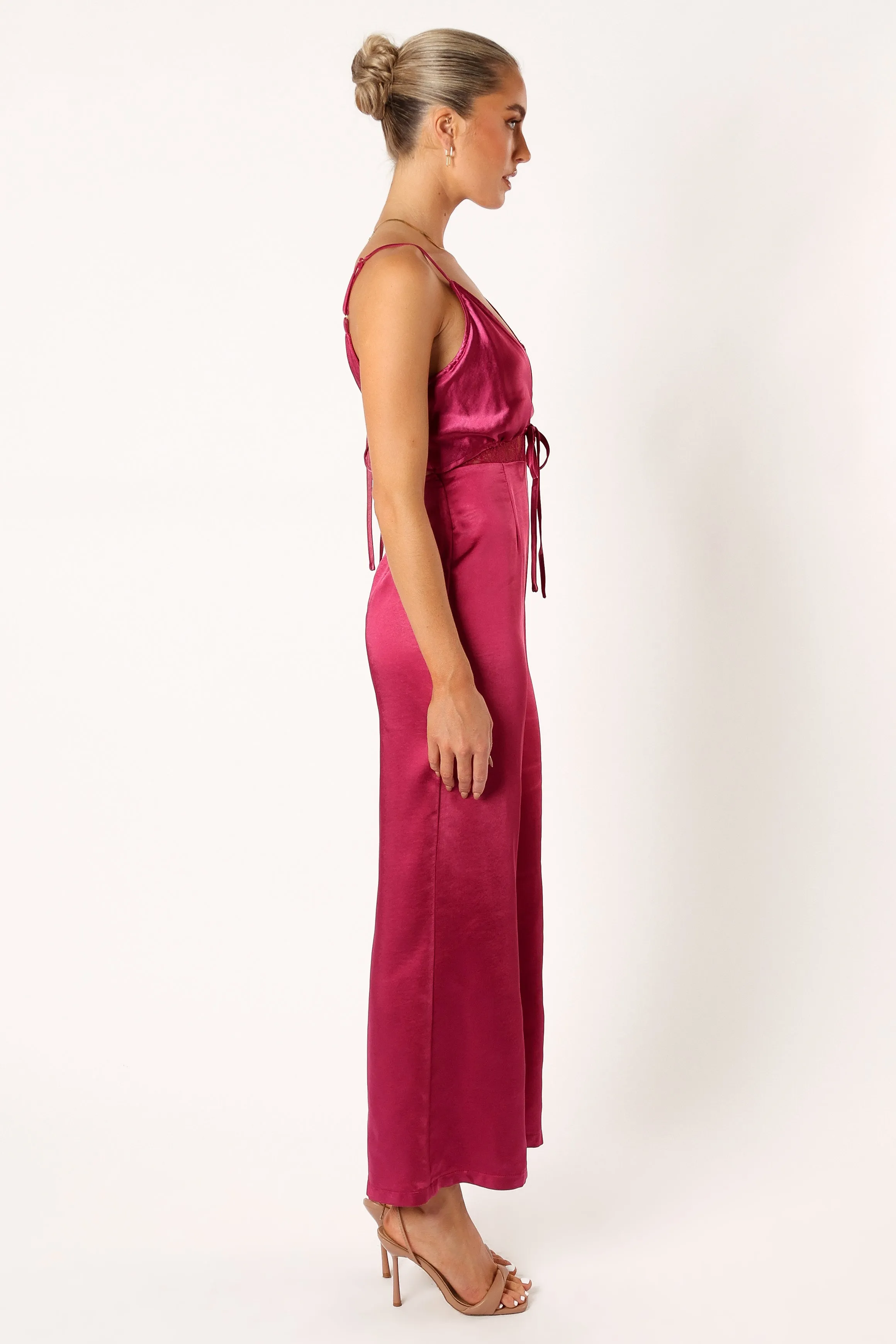 Lilian Jumpsuit - Berry sold by Petal & Pup product image thumbnail 4