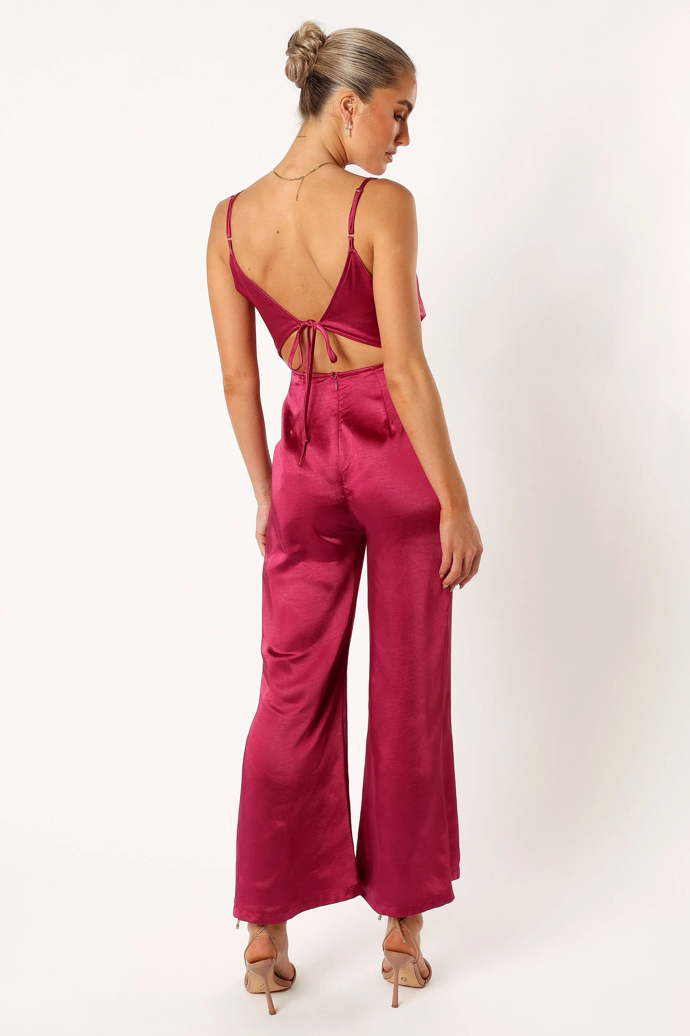 Lilian Jumpsuit - Berry sold by Petal & Pup product image thumbnail 5