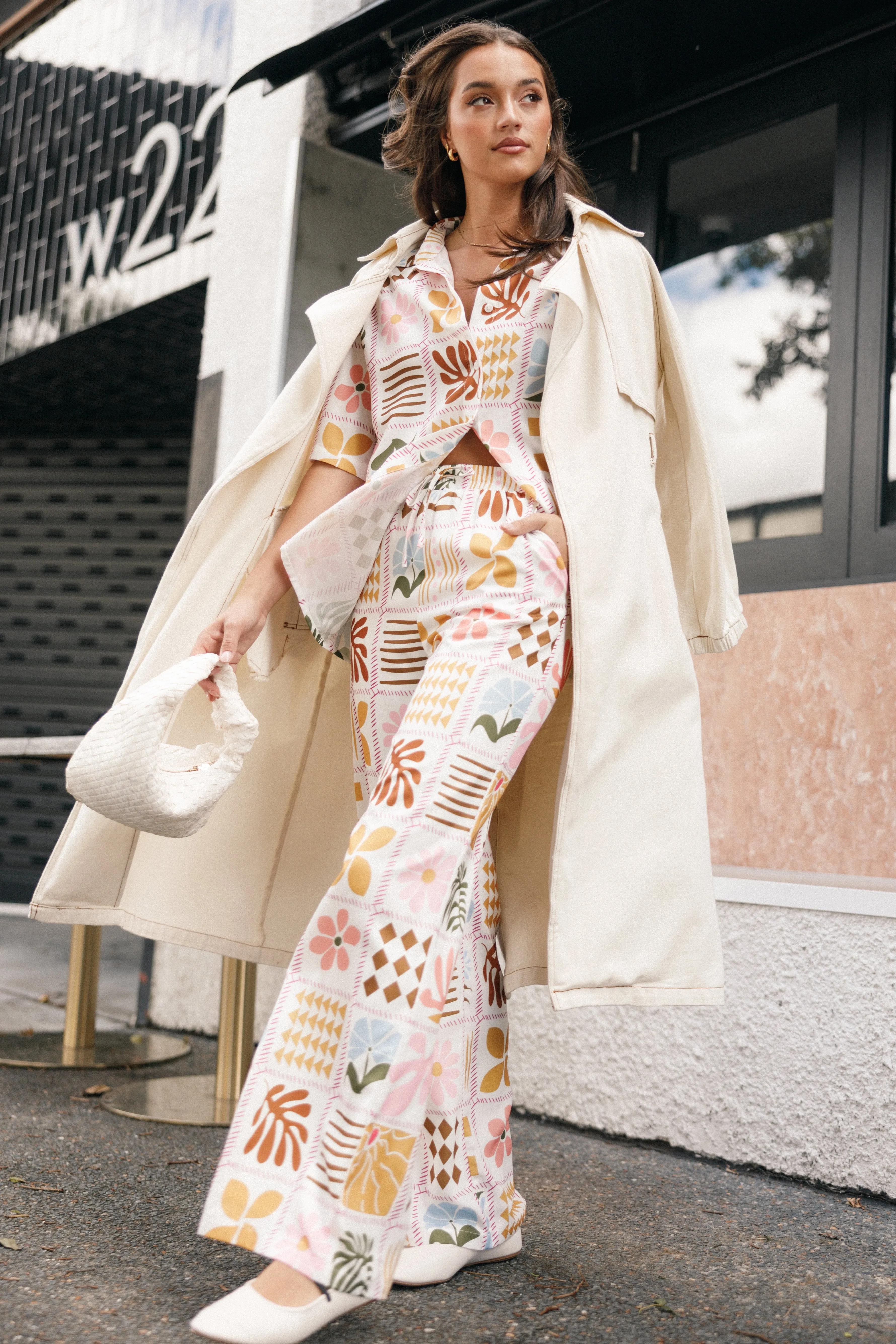 Shay Pant - White Multi sold by Petal & Pup