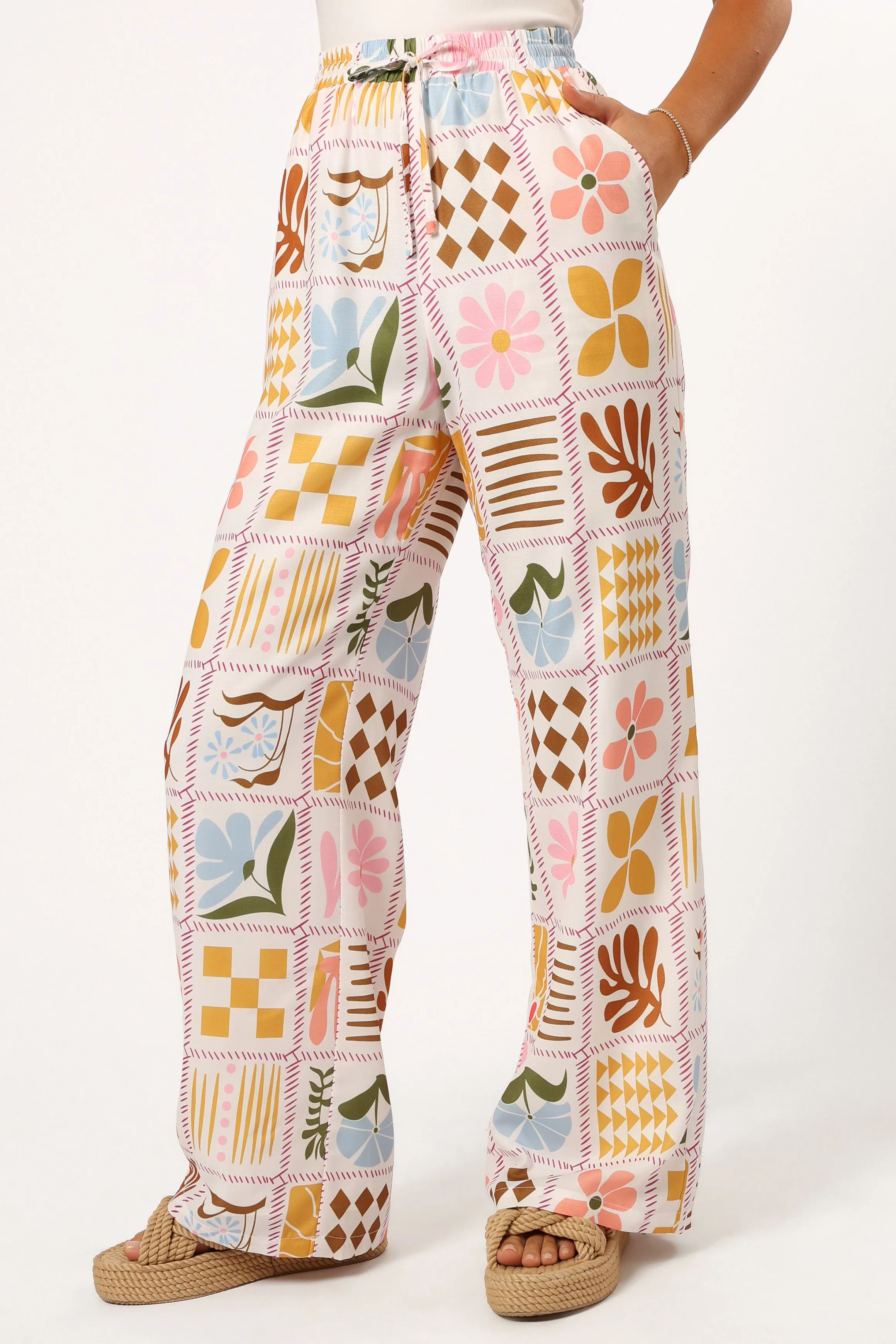 Shay Pant - White Multi sold by Petal & Pup product image thumbnail 5