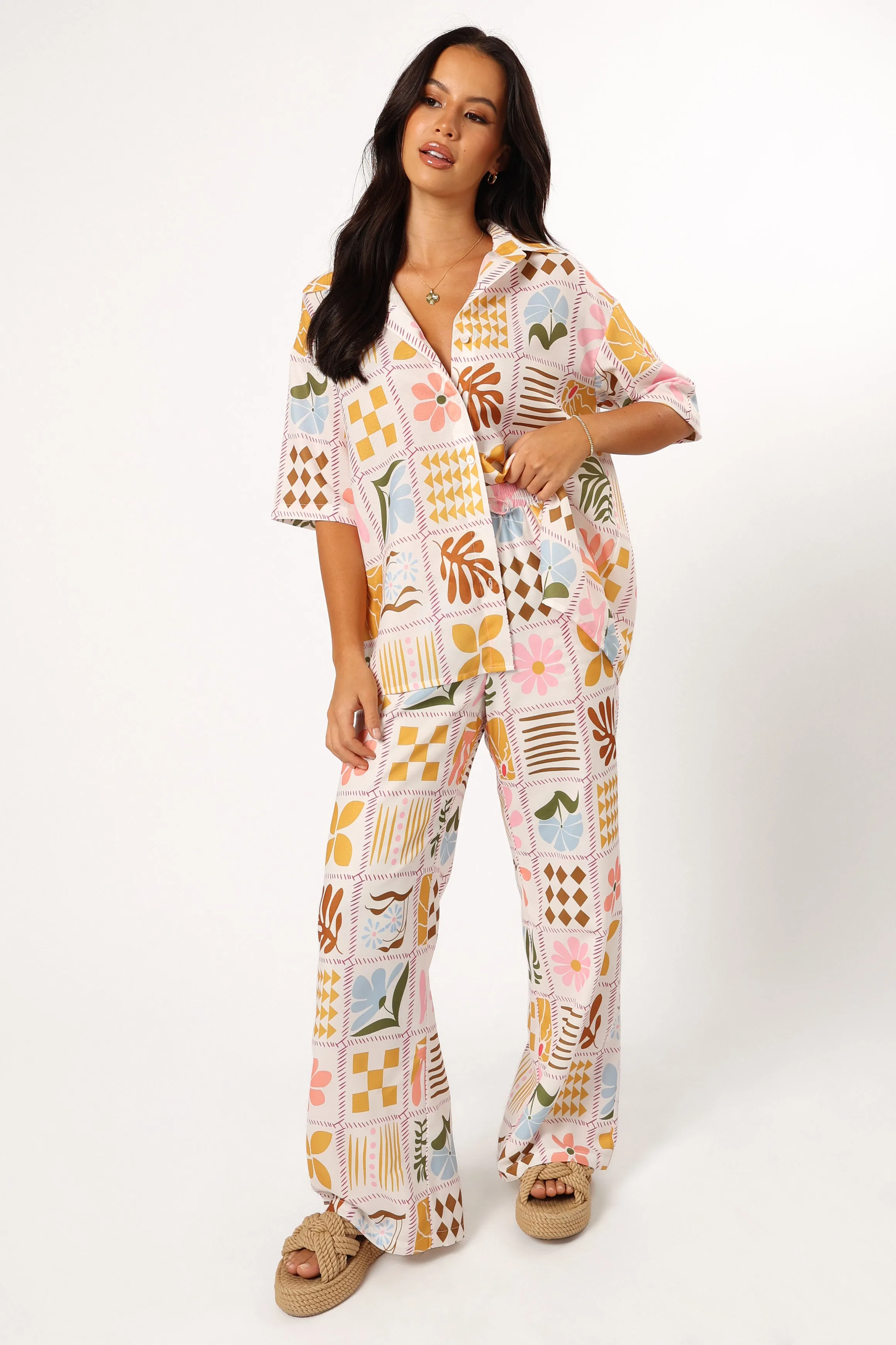 Shay Pant - White Multi sold by Petal & Pup product image thumbnail 3