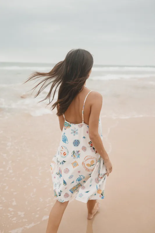 Silvia Mini Dress - Portofino sold by Petal & Pup