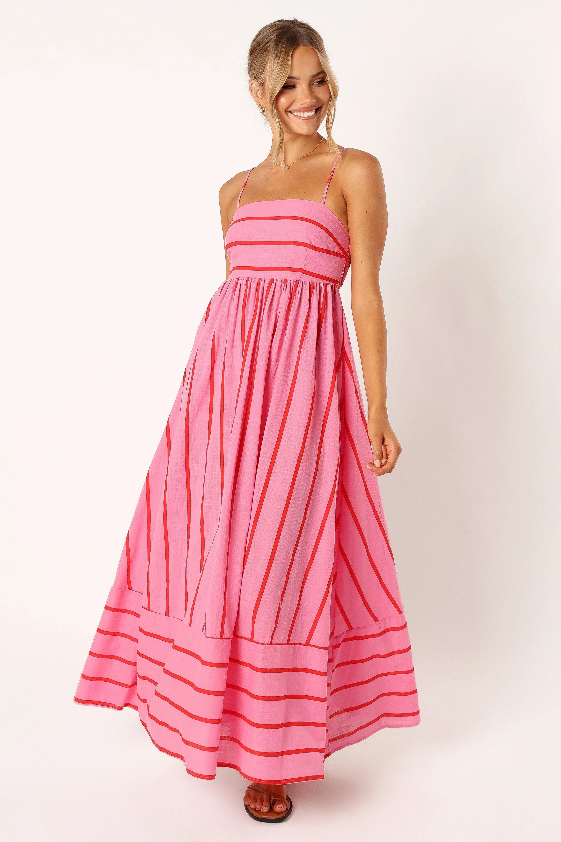 Pixie Maxi Dress - Pink Red sold by Petal & Pup product image thumbnail 3