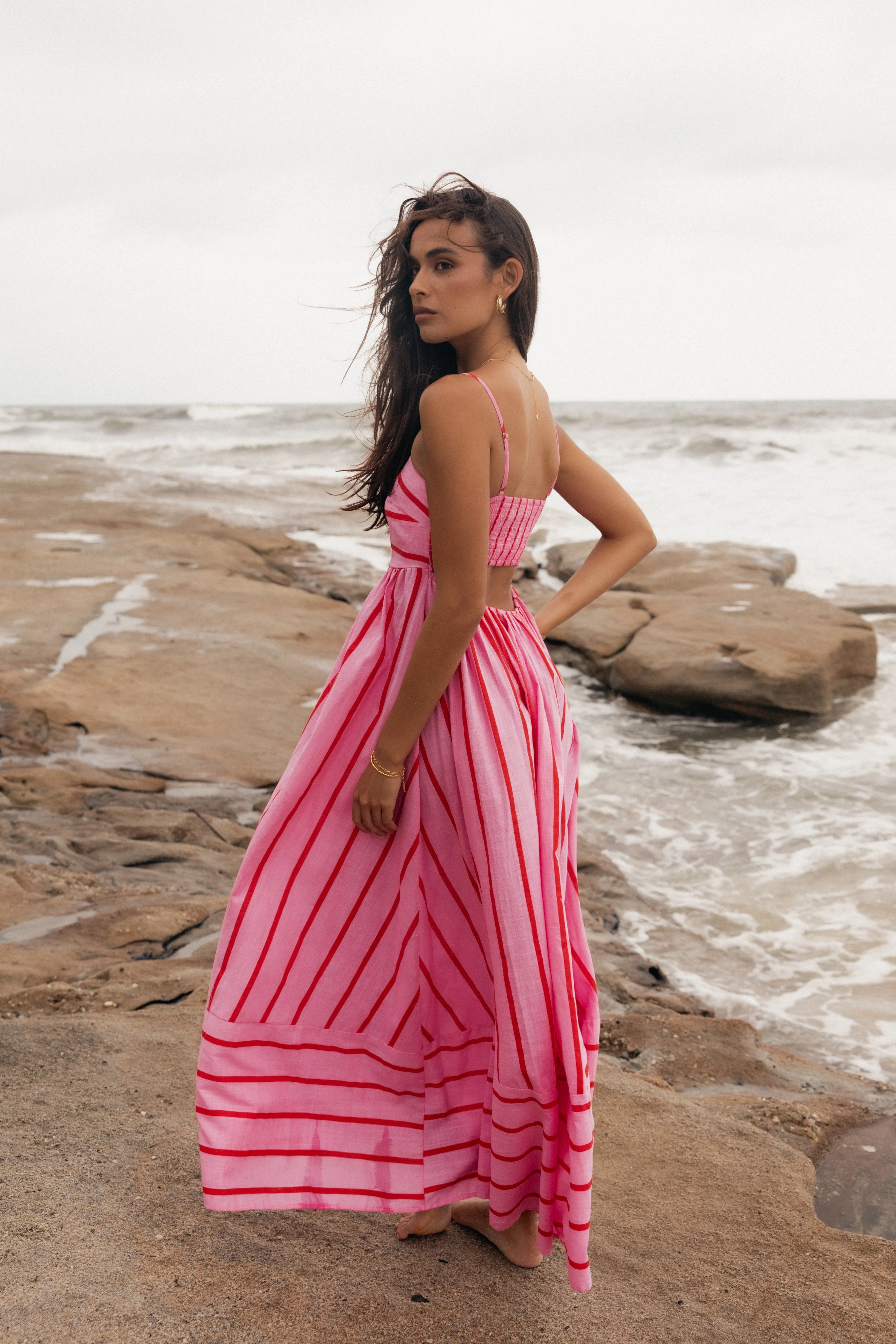 Pixie Maxi Dress - Pink Red sold by Petal & Pup product image thumbnail 2