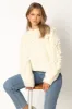 Vida Knit Sweater - White sold by Petal & Pup
