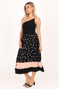 Katarina Midi Skirt - Black sold by Petal & Pup