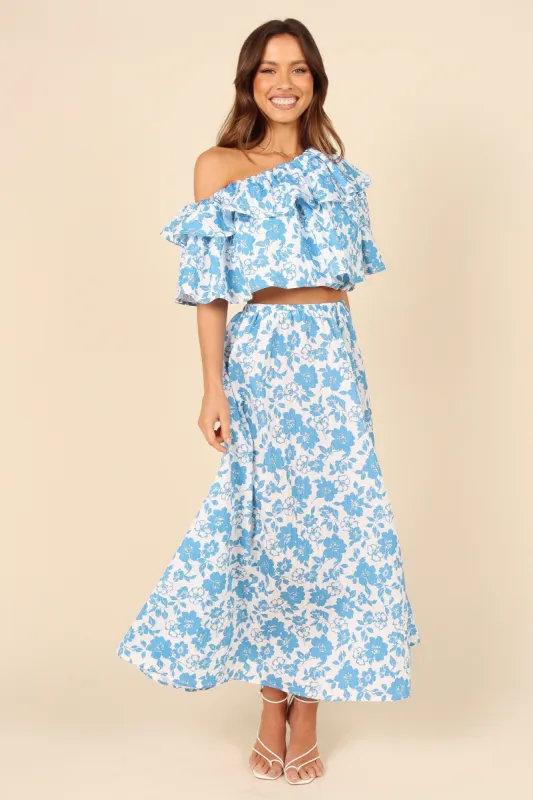 Sienna Skirt - Blue sold by Petal & Pup