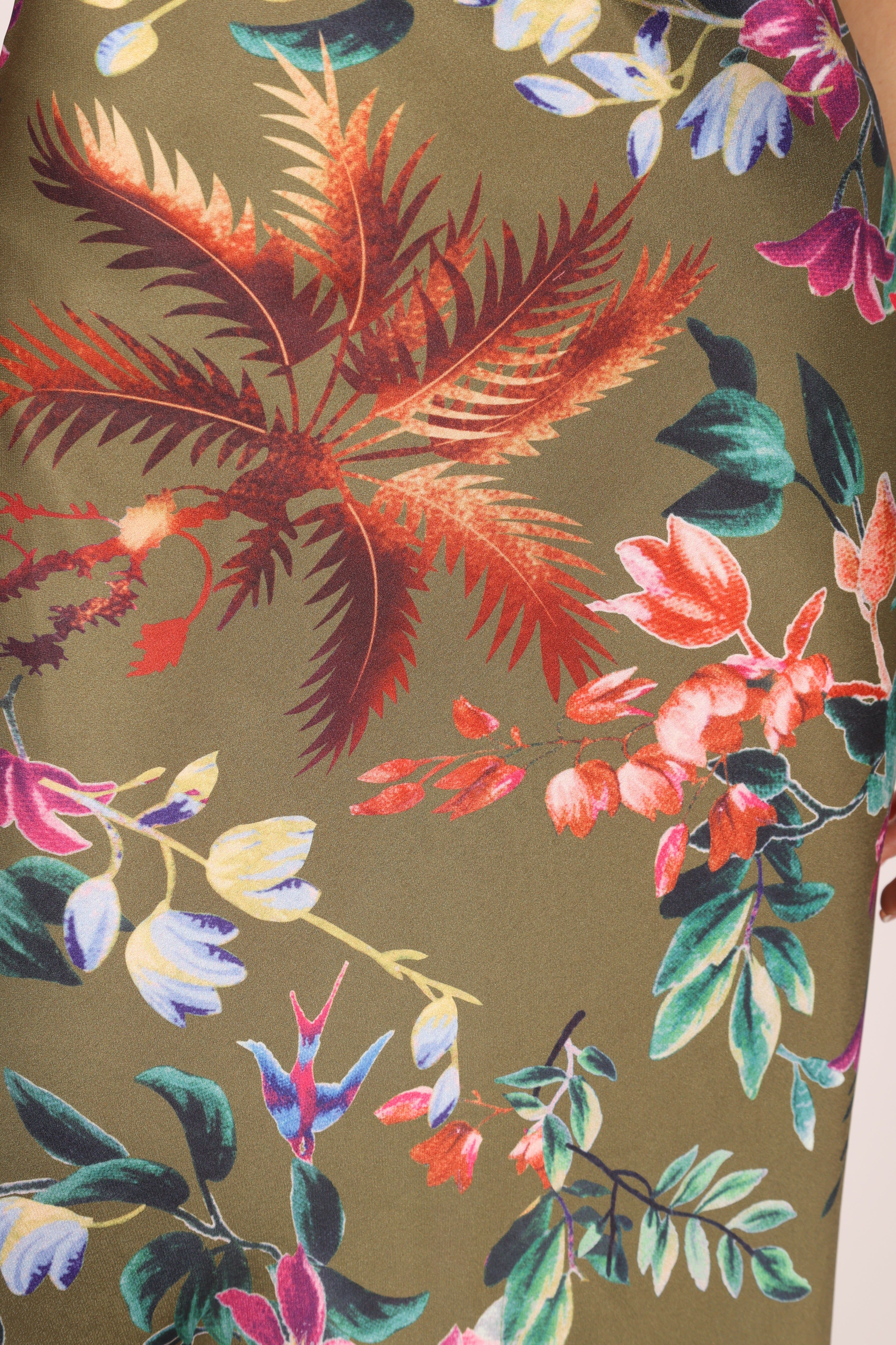 Anabelle Halter Neck Maxi Dress - Green Tropical sold by Petal & Pup product image thumbnail 12