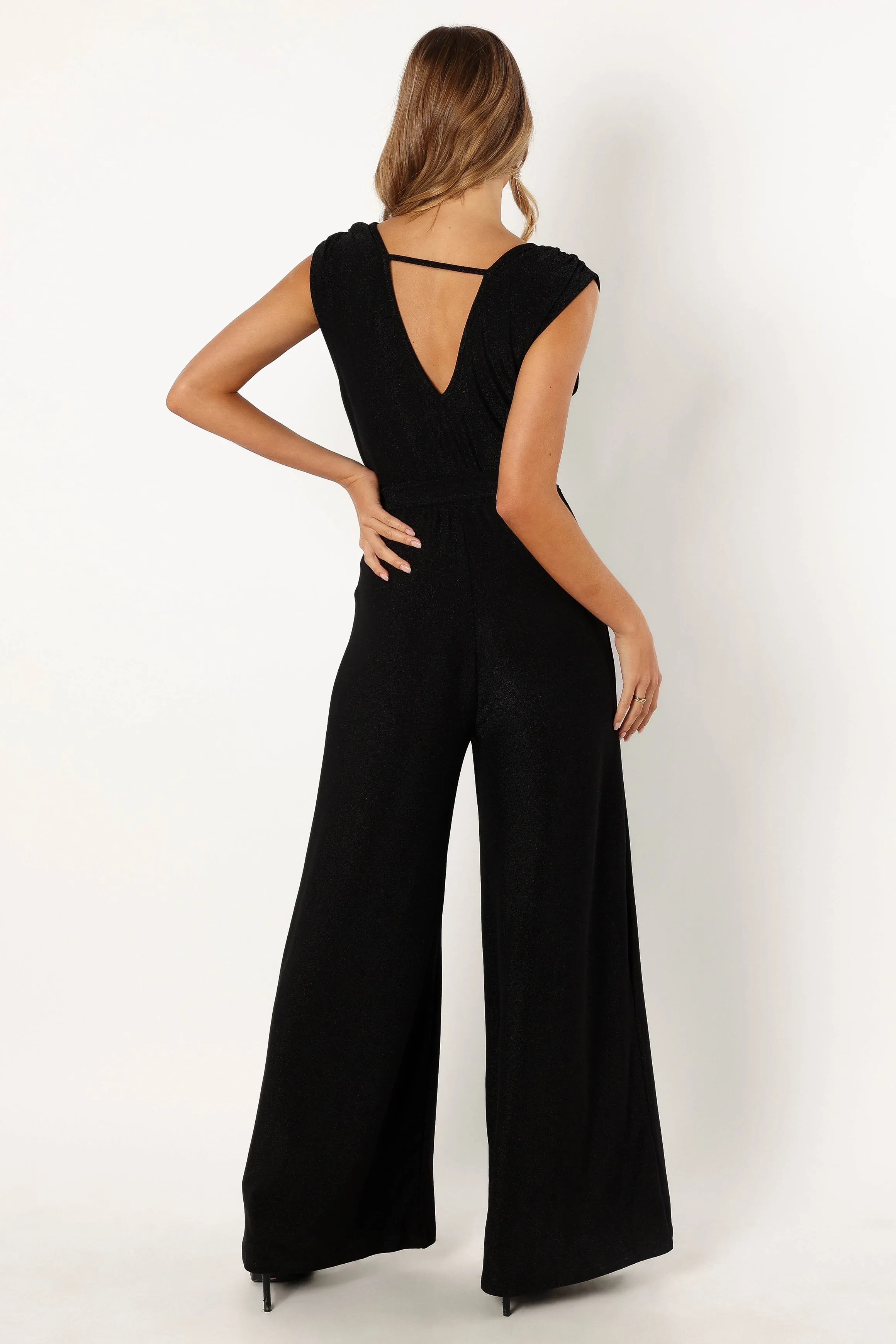 Nora Wide Leg Jumpsuit - Black sold by Petal & Pup product image thumbnail 4