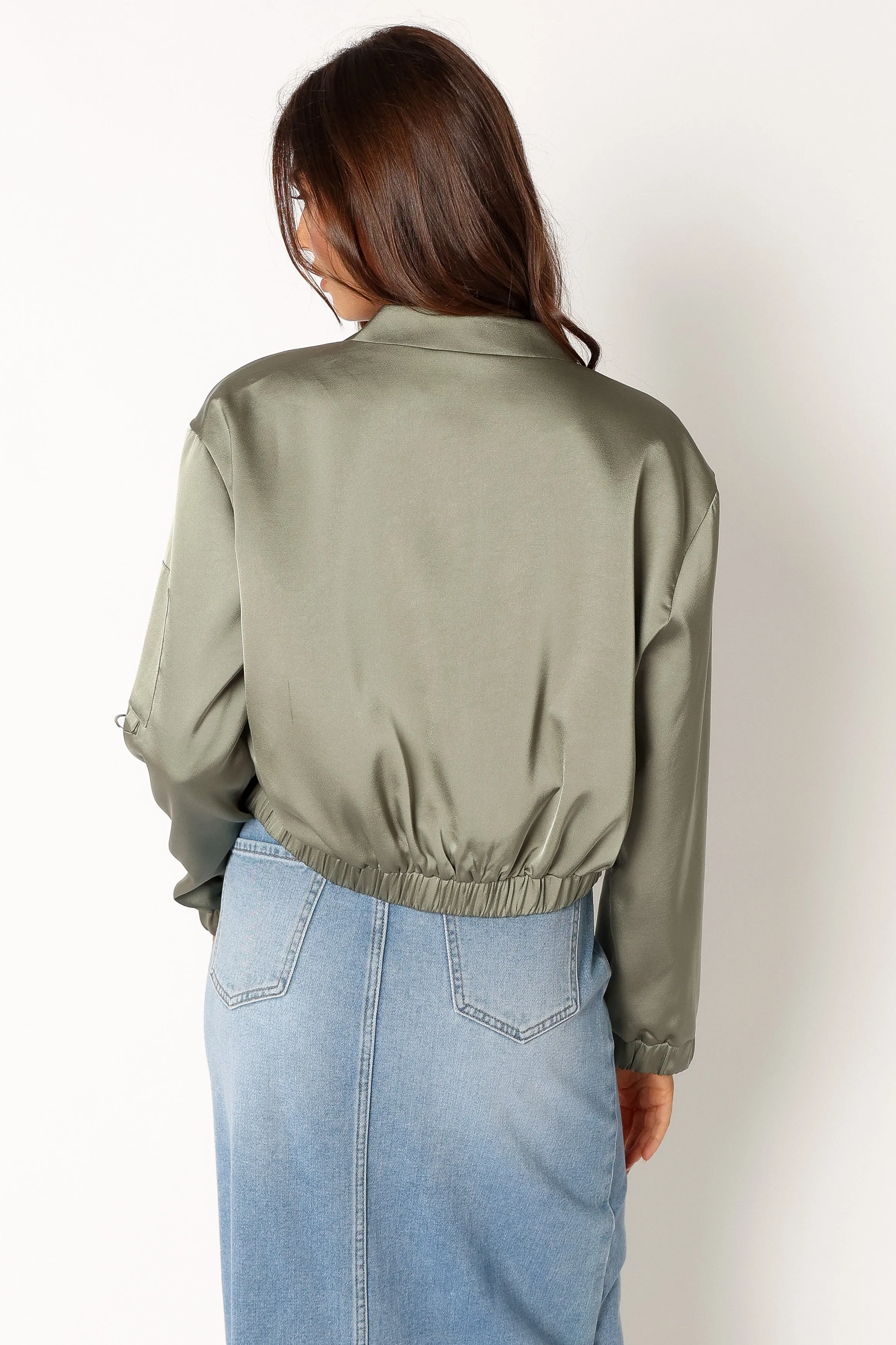 Kyra Bomber Jacket - Sage sold by Petal & Pup product image thumbnail 5