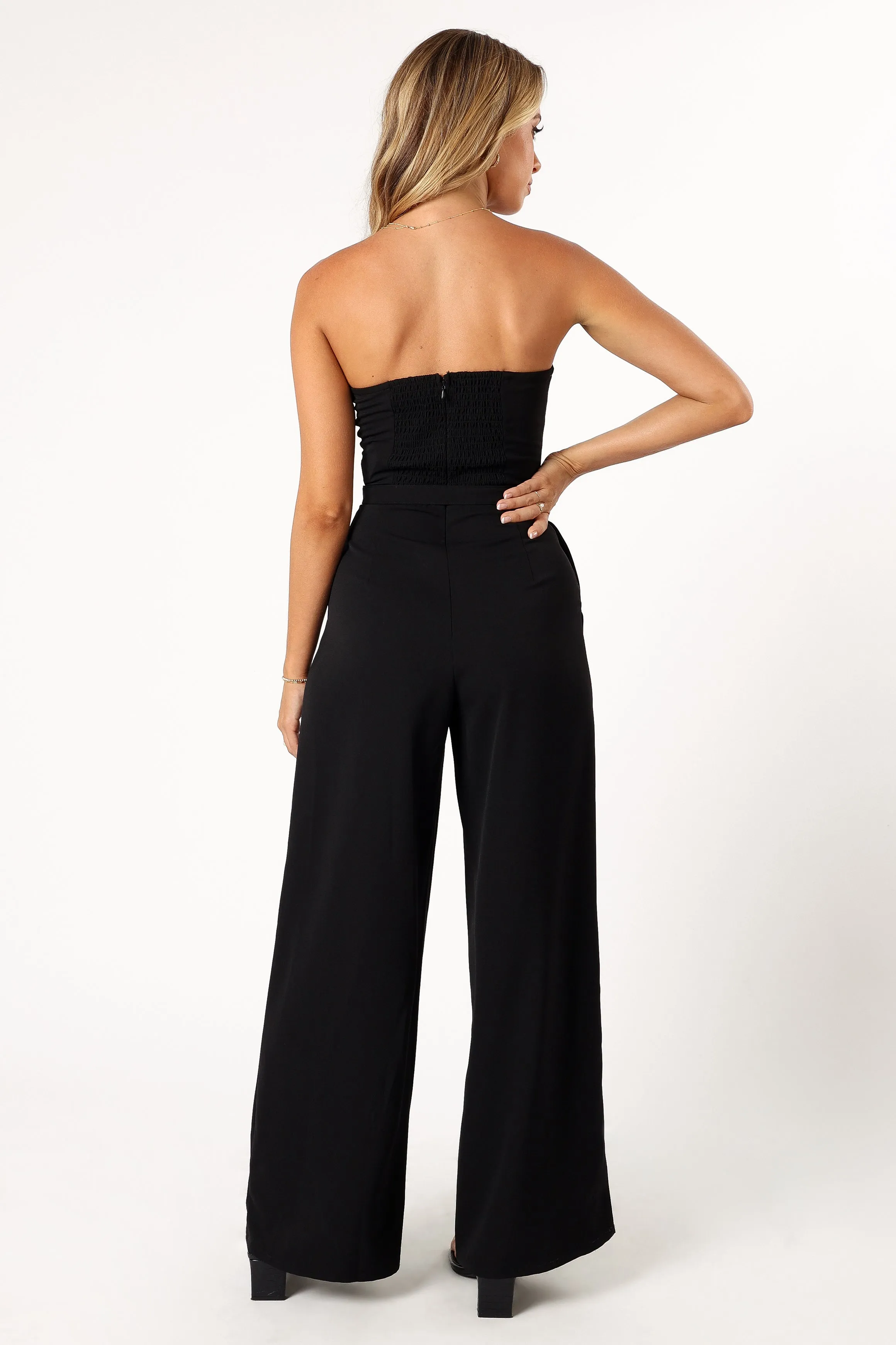 Hansen Strapless Jumpsuit - Black sold by Petal & Pup product image thumbnail 4