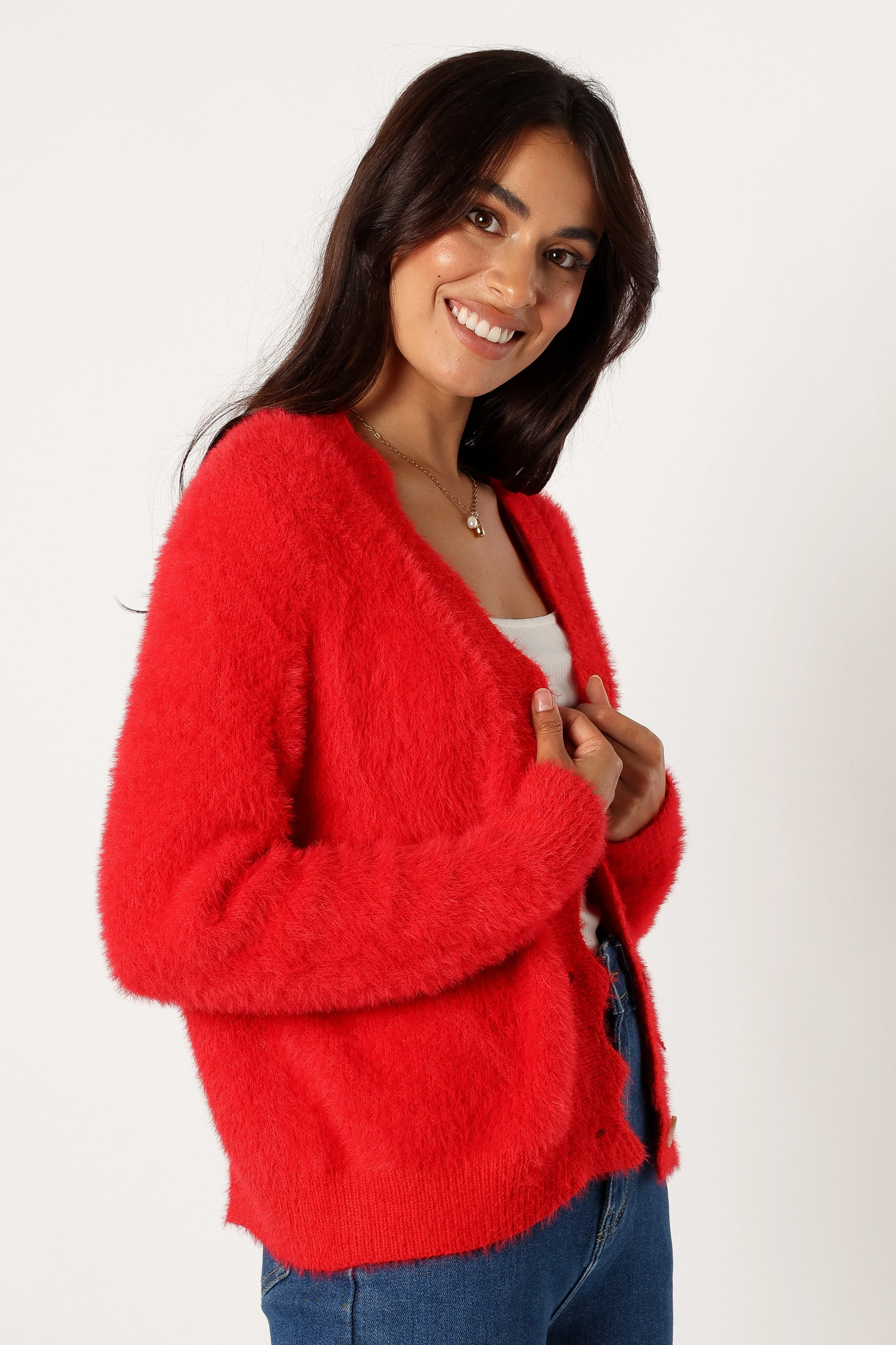 Clara Cardigan - Red sold by Petal & Pup product image thumbnail 5