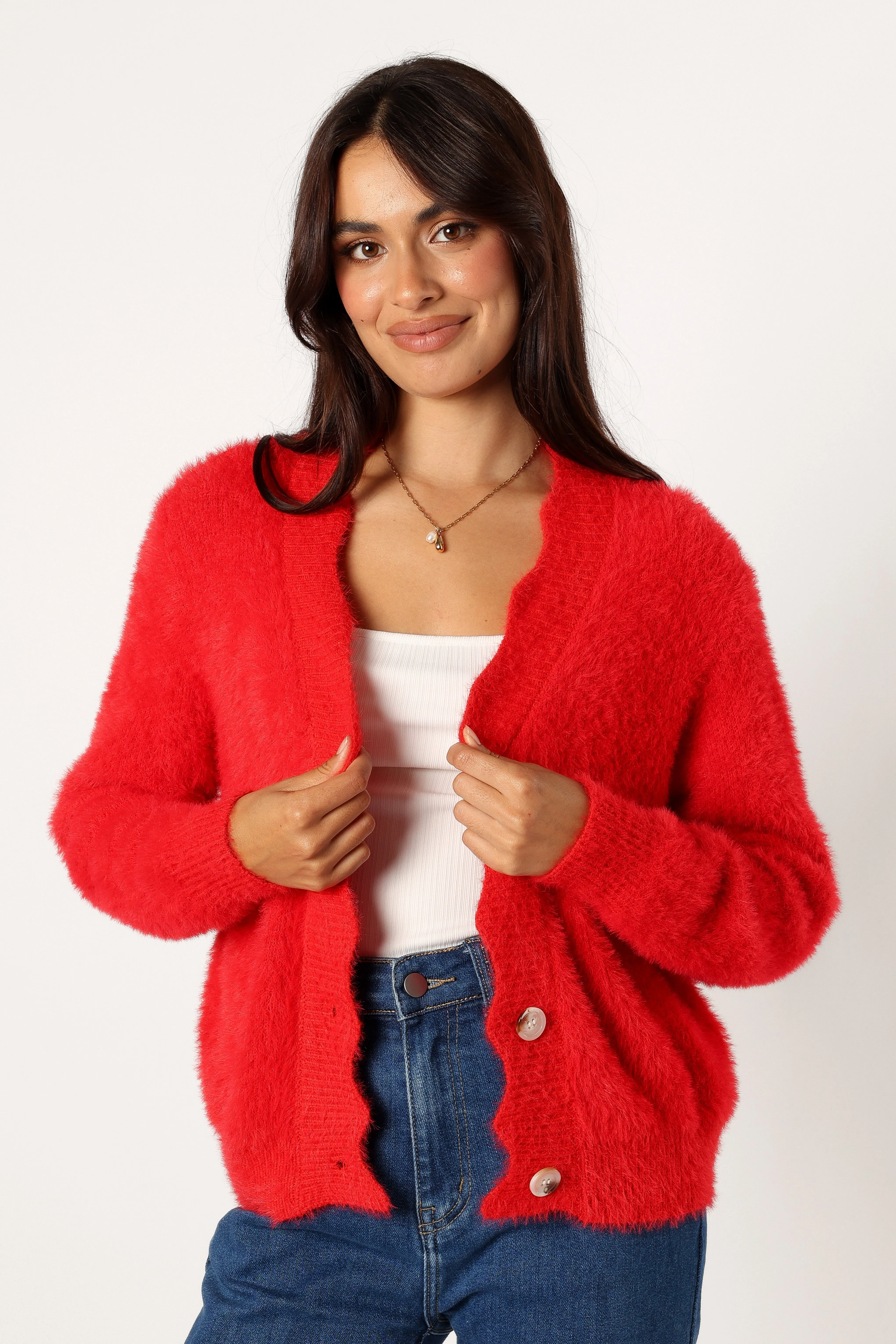 Clara Cardigan - Red sold by Petal & Pup product image thumbnail 3