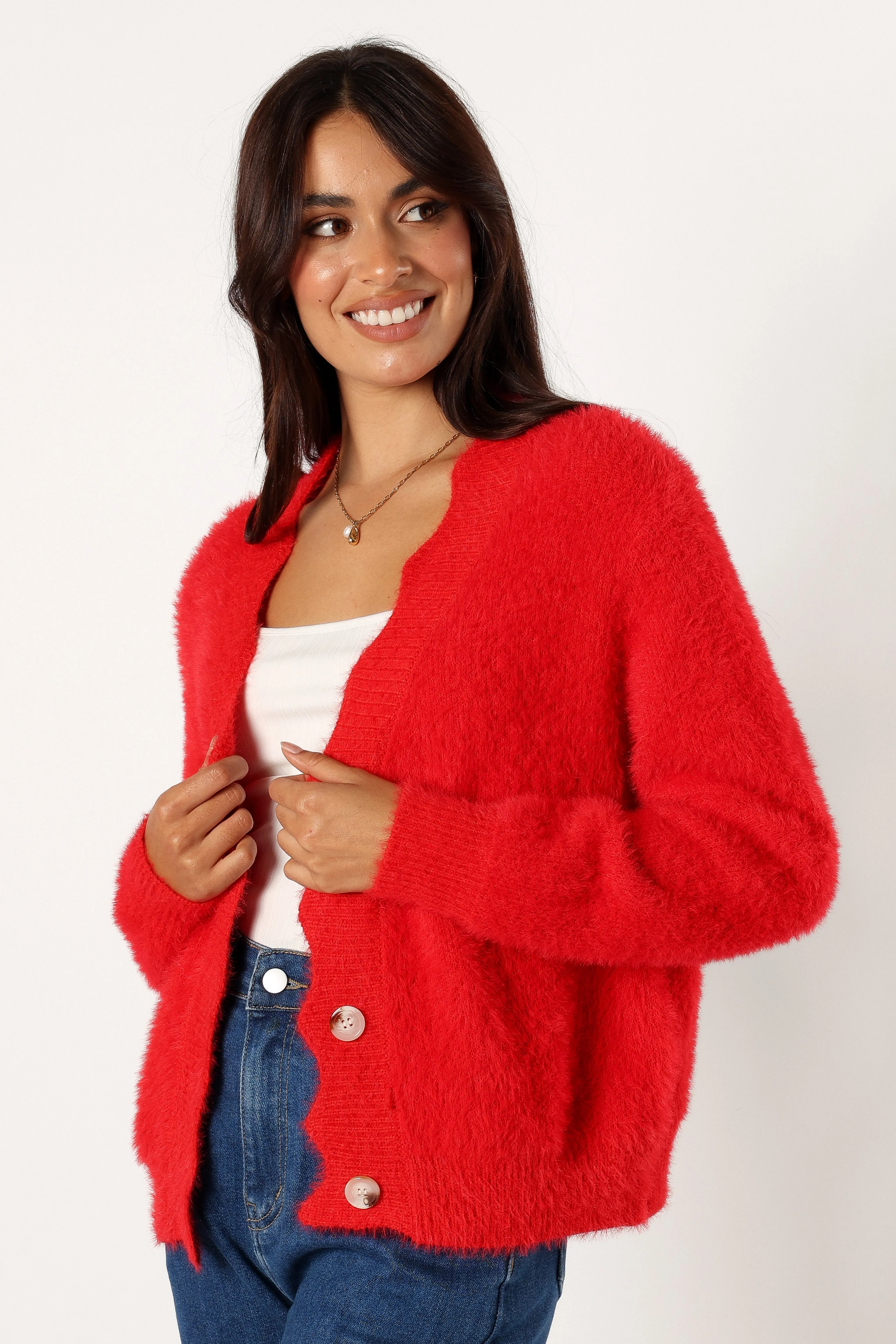 Clara Cardigan - Red sold by Petal & Pup product image thumbnail 2