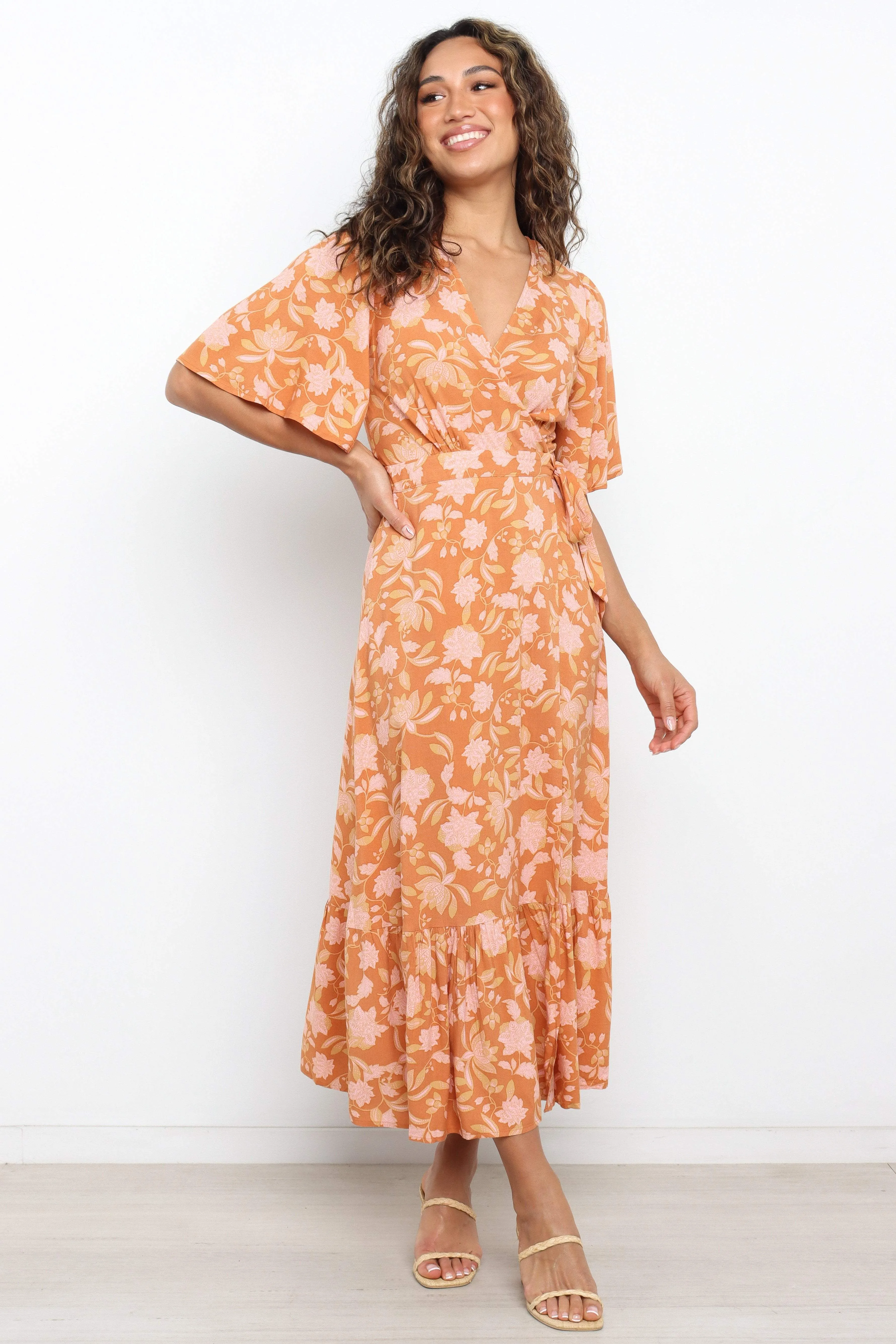 Lumi Dress - Orange sold by Petal & Pup