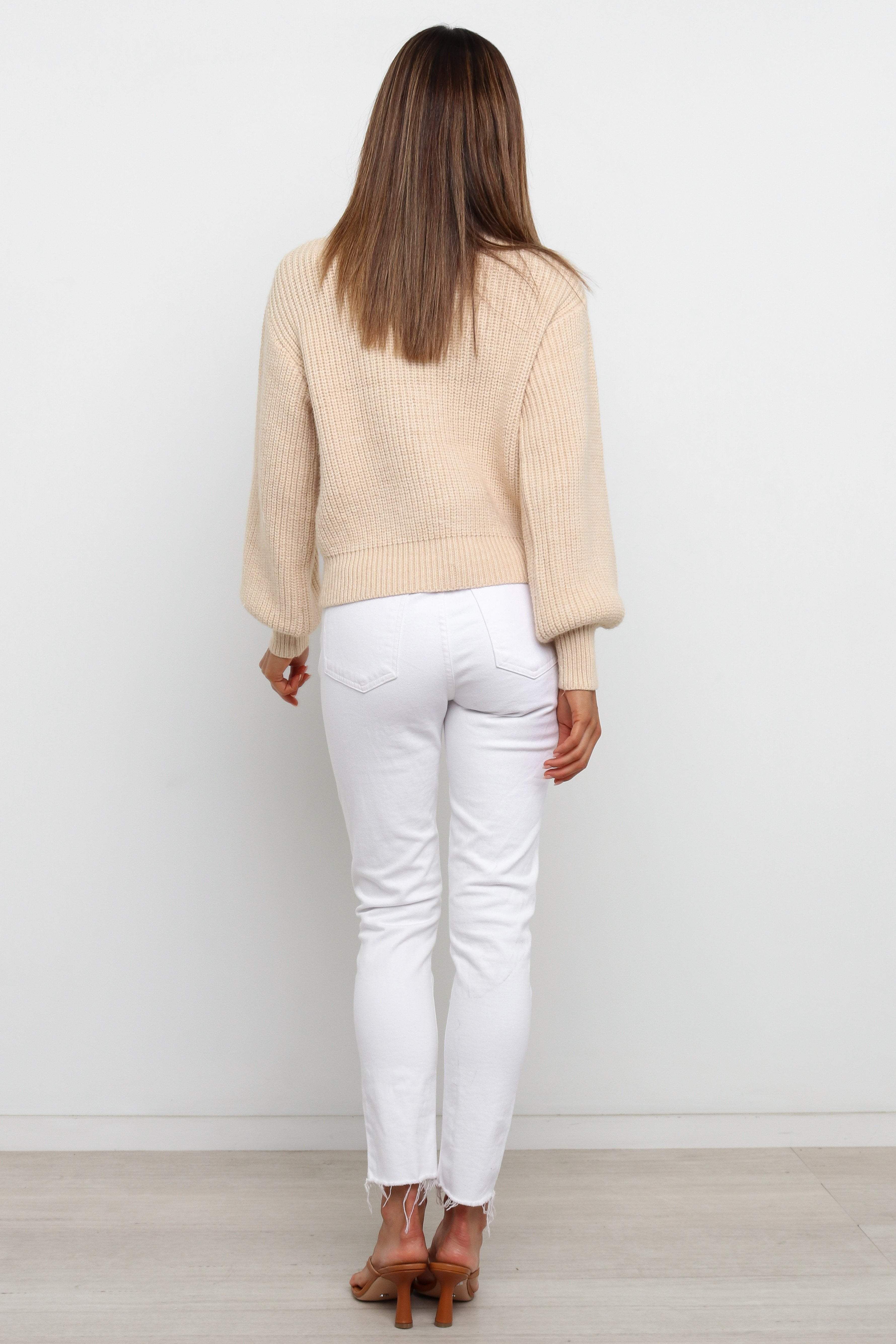 Morley Knit Sweater - Beige sold by Petal & Pup product image thumbnail 2
