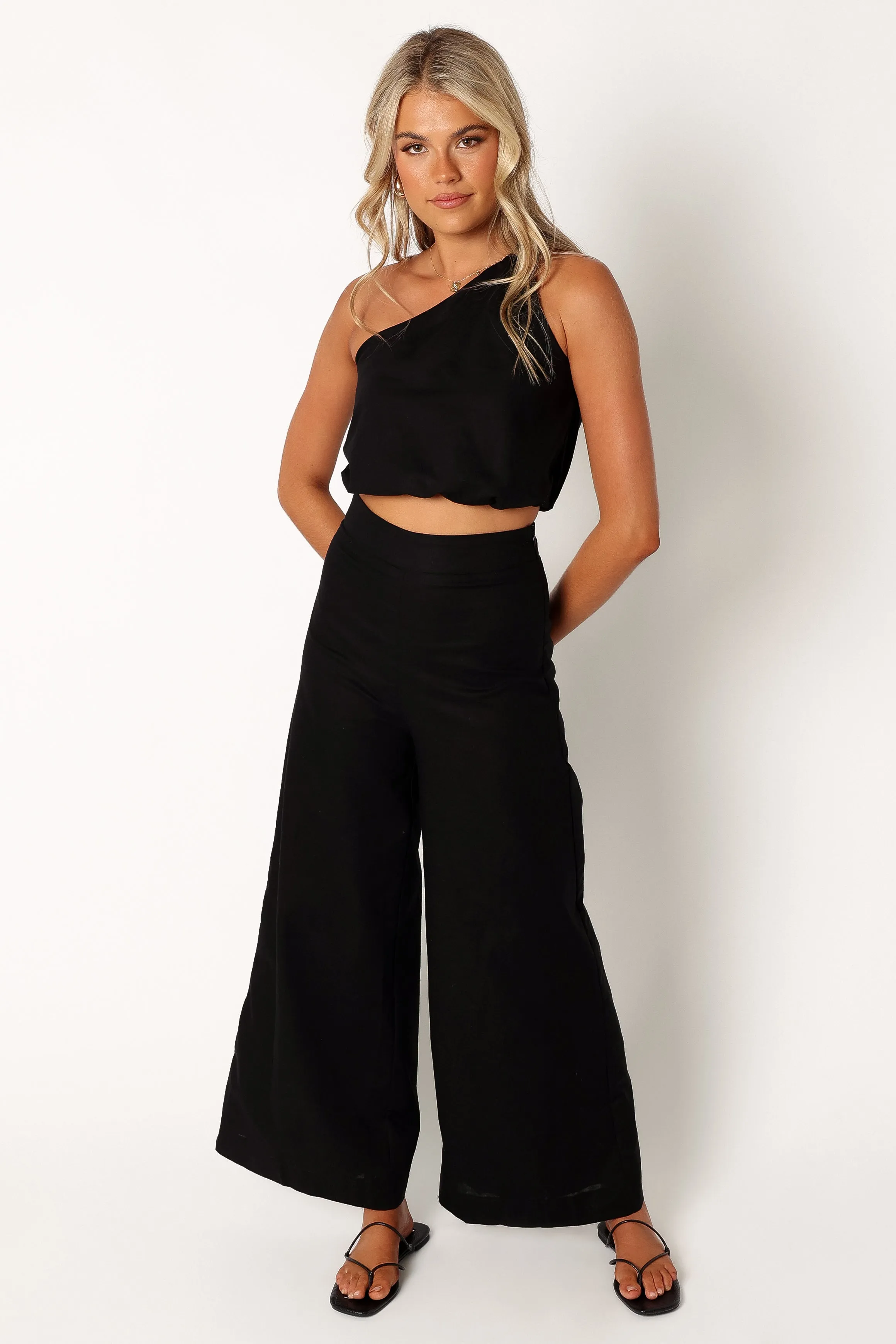 Tori Linen Pant Set - Black sold by Petal & Pup product image thumbnail 3