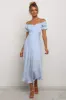 Oralie Dress - Light Blue sold by Petal & Pup