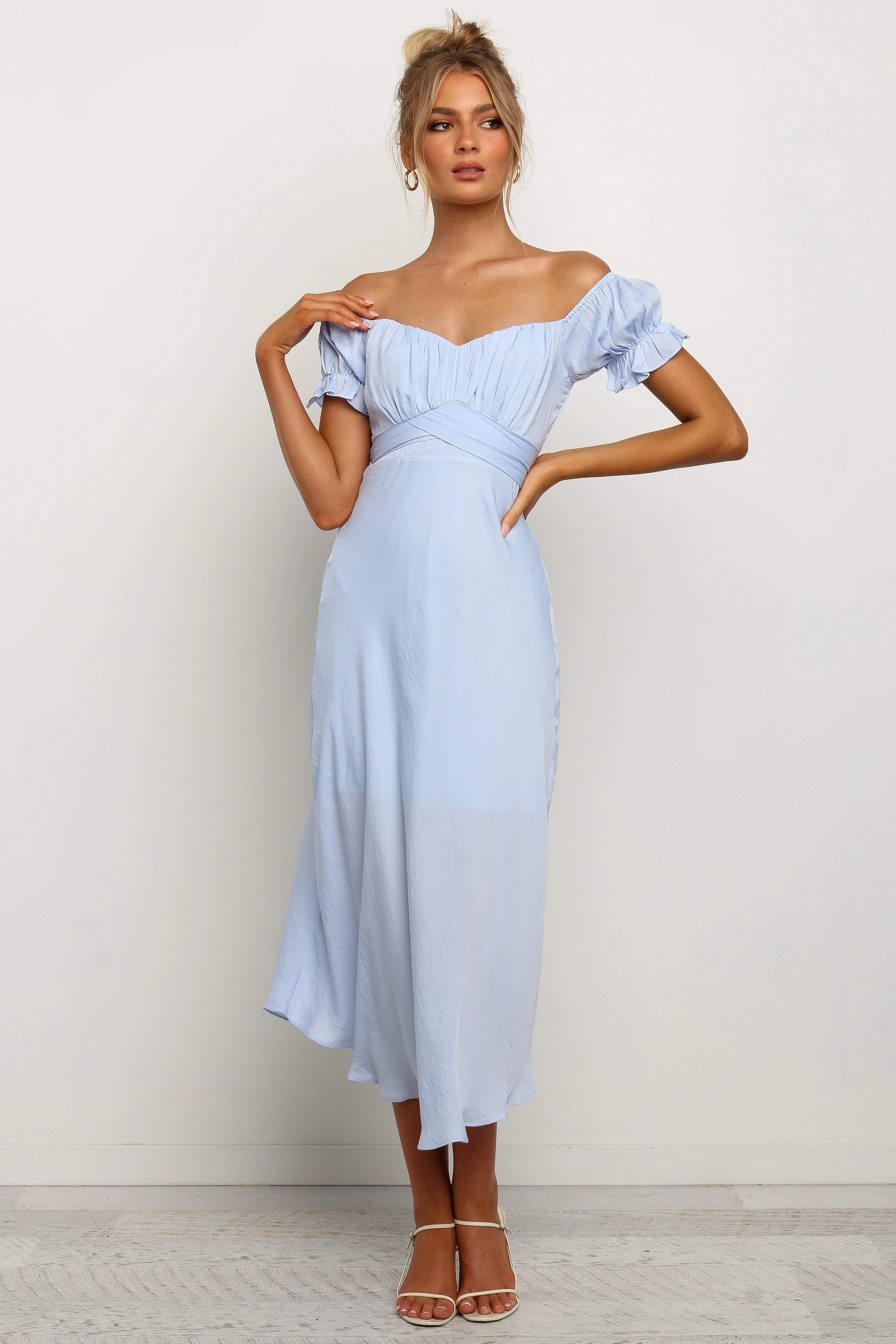 Oralie Dress - Light Blue sold by Petal & Pup