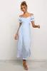 Oralie Dress - Light Blue sold by Petal & Pup