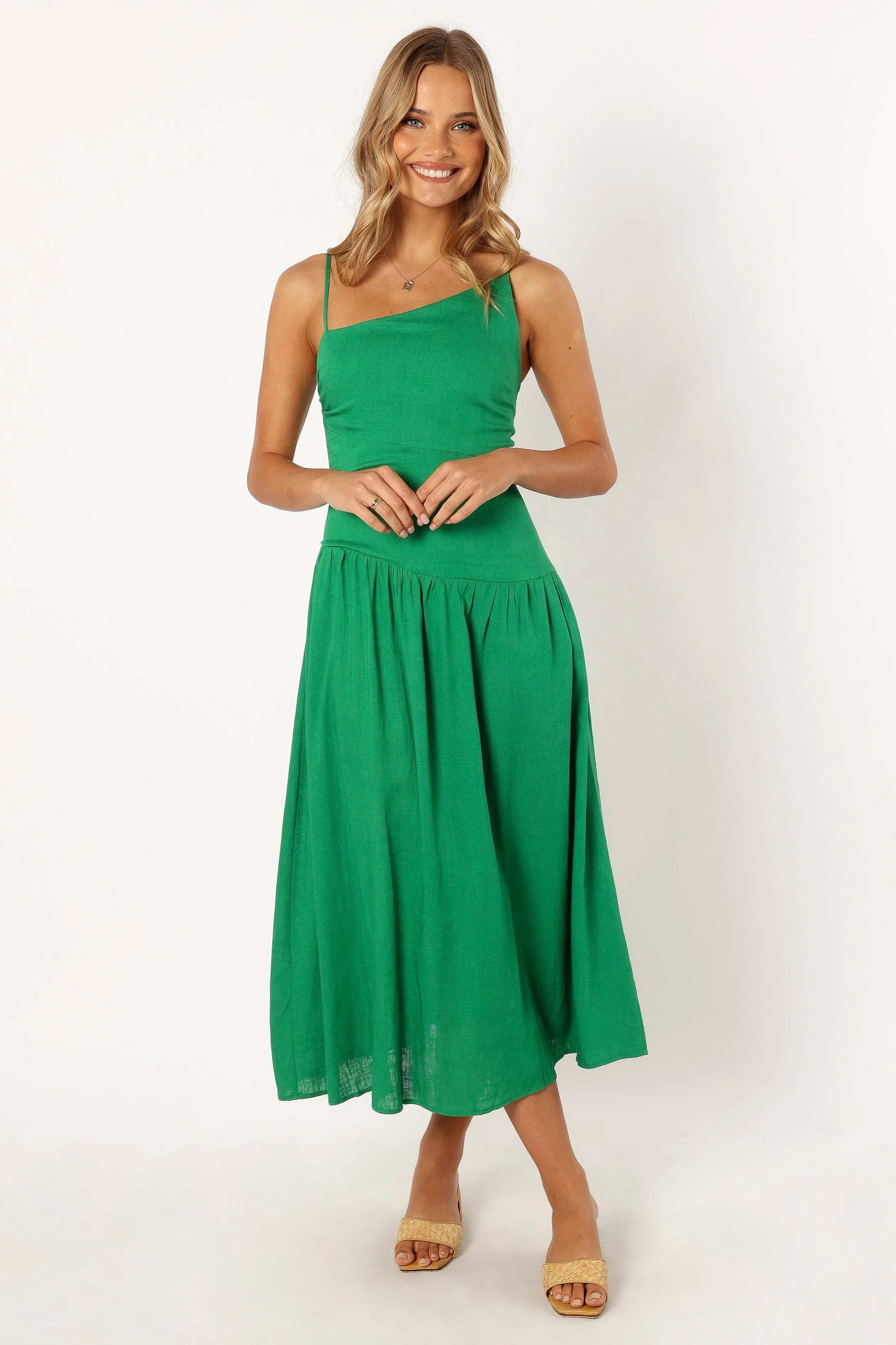 Shiloh Midi Dress - Green sold by Petal & Pup product image thumbnail 3