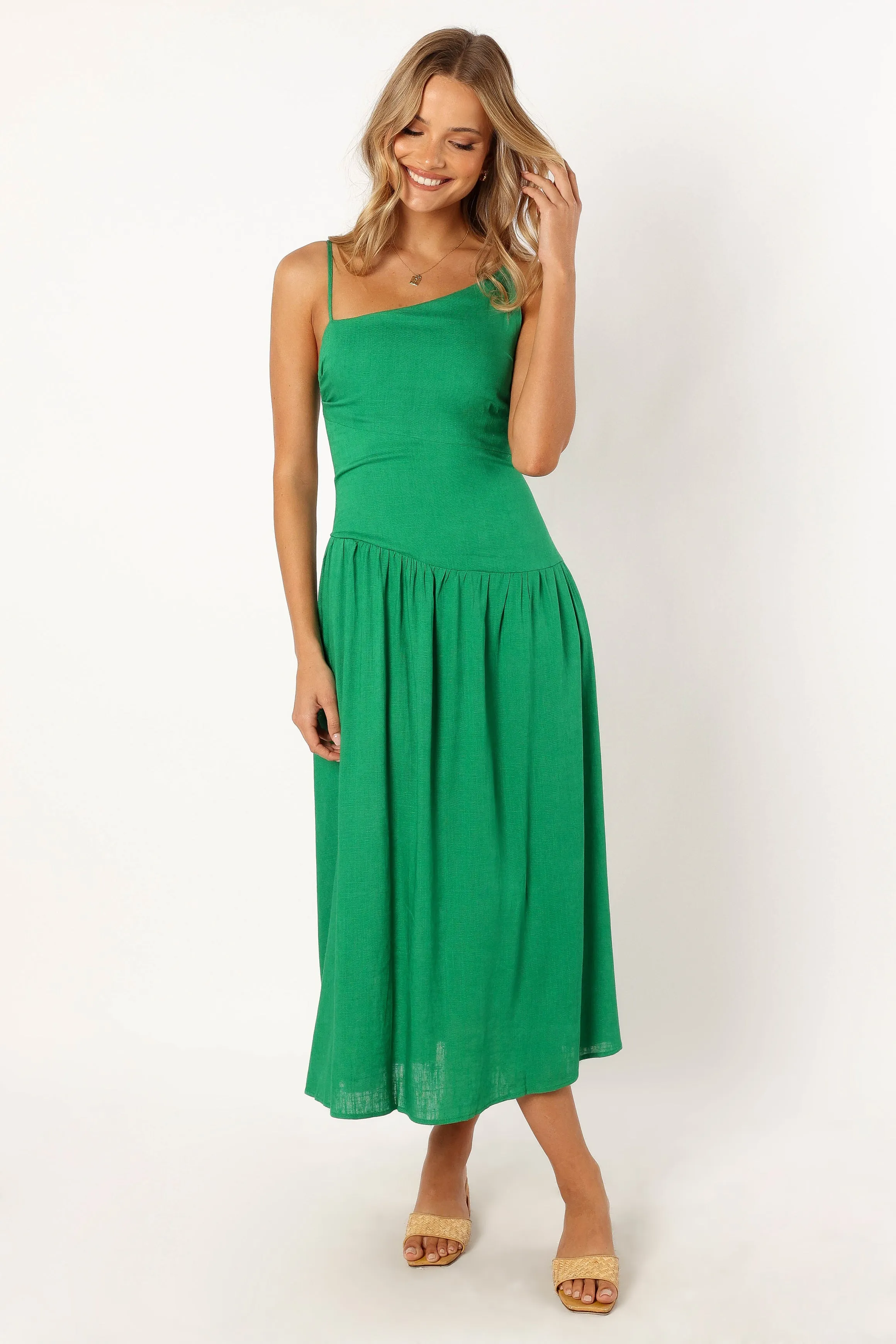 Shiloh Midi Dress - Green sold by Petal & Pup product image thumbnail 4
