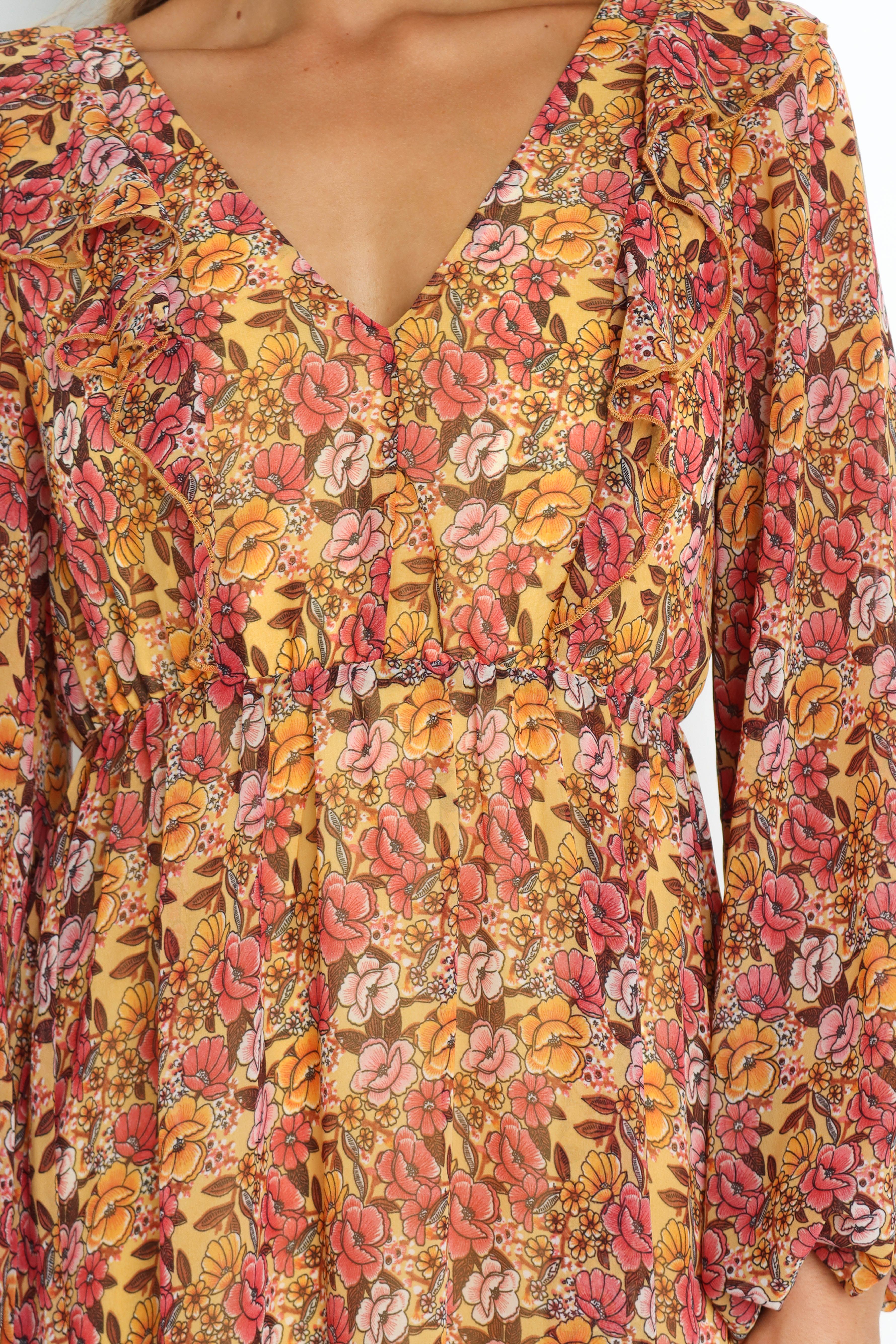 Luciana Dress - Mustard sold by Petal & Pup product image thumbnail 7