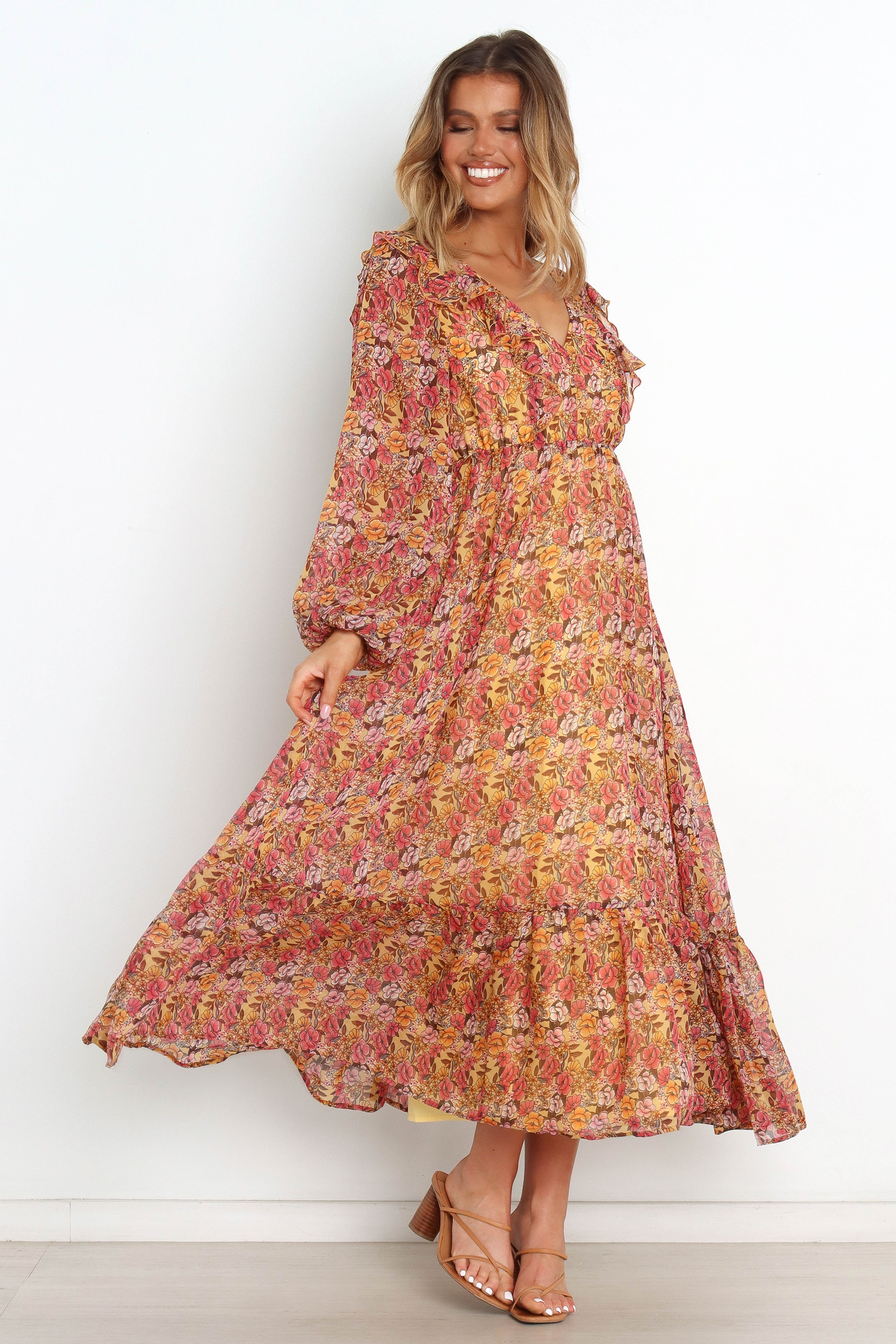 Luciana Dress - Mustard sold by Petal & Pup product image thumbnail 3