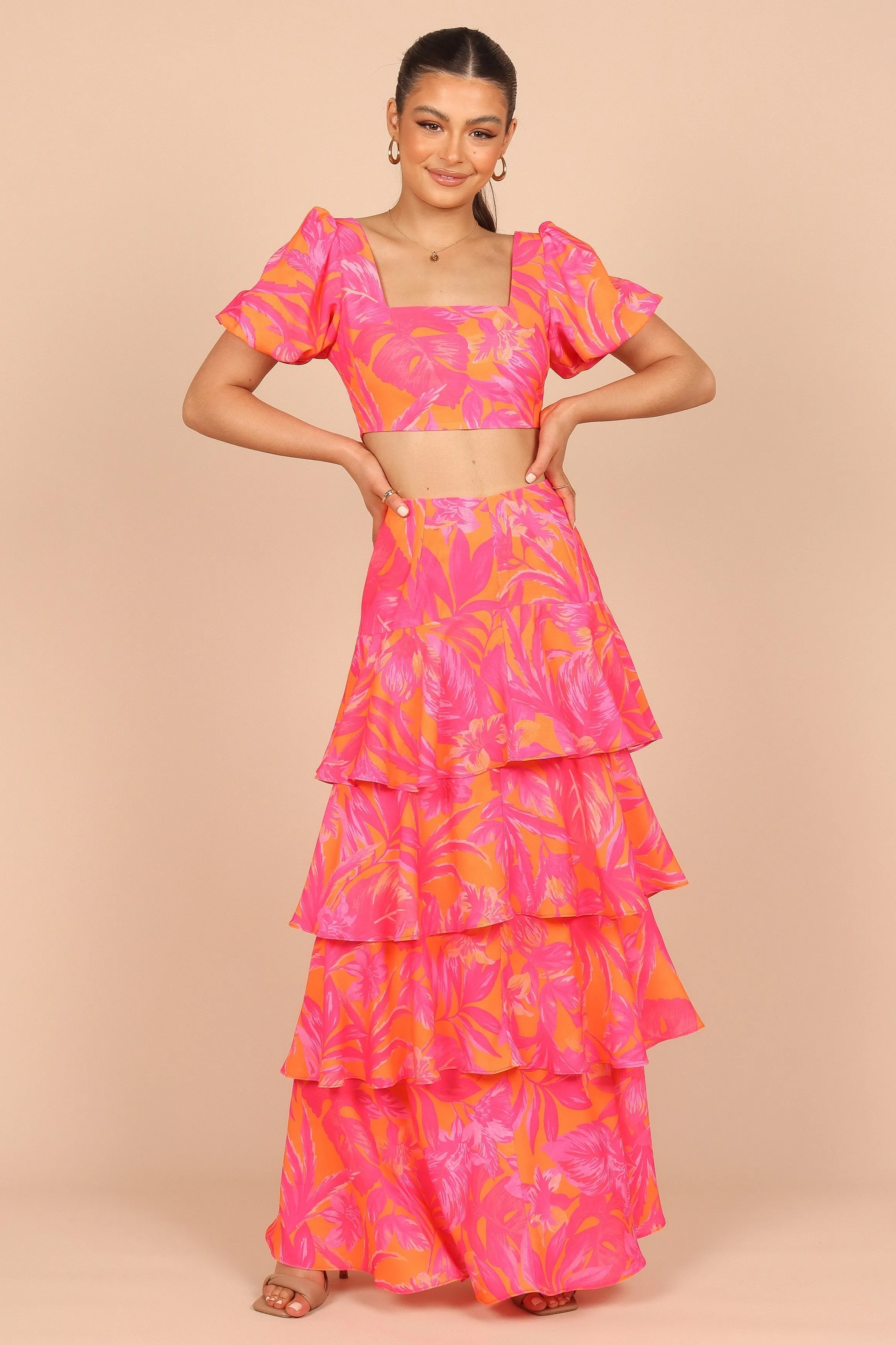 Addison Maxi Skirt - Pink Tropics sold by Petal & Pup product image thumbnail 4