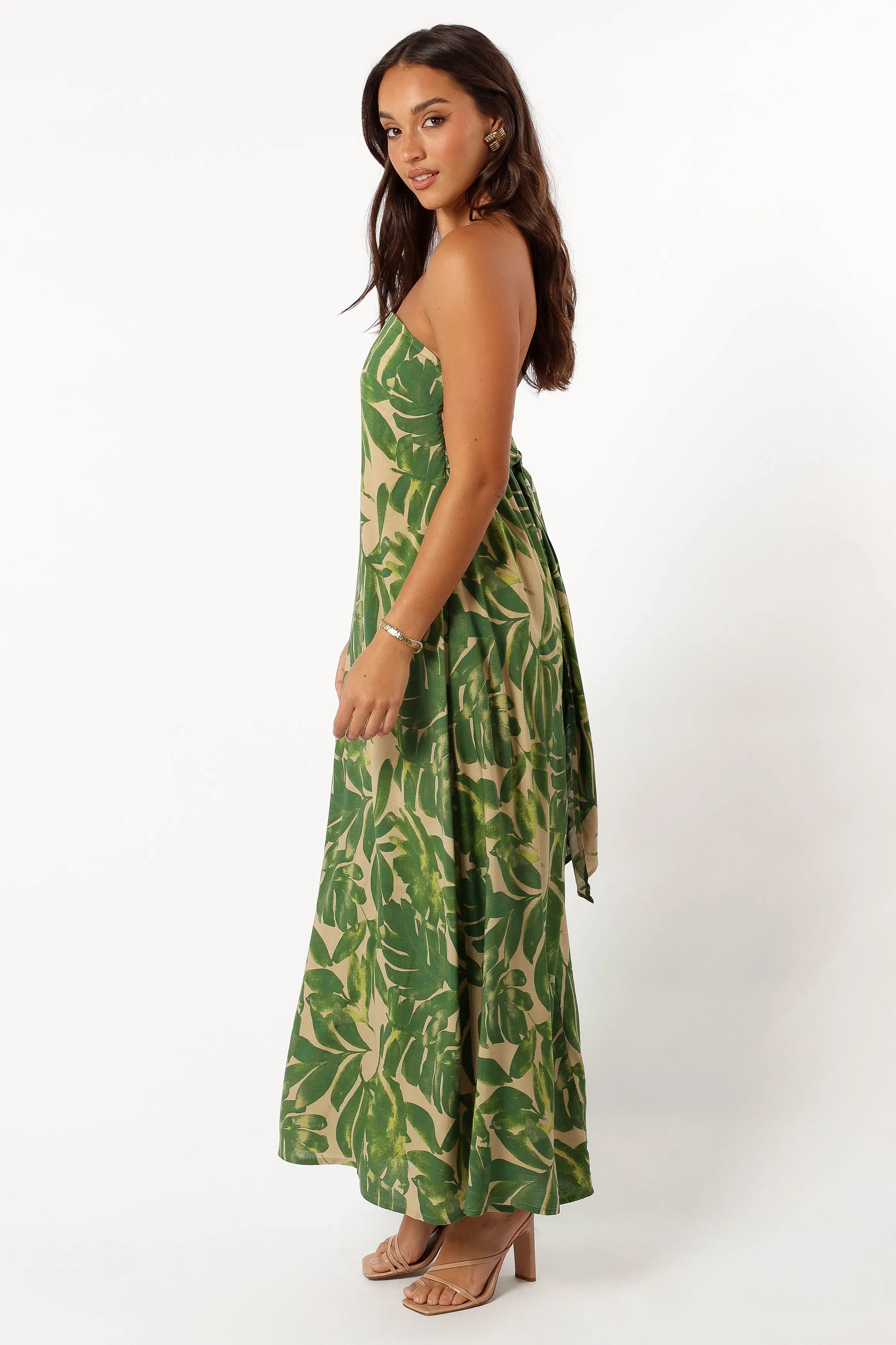 Penny Strapless Midi Dress - Ibiza Palm sold by Petal & Pup product image thumbnail 5