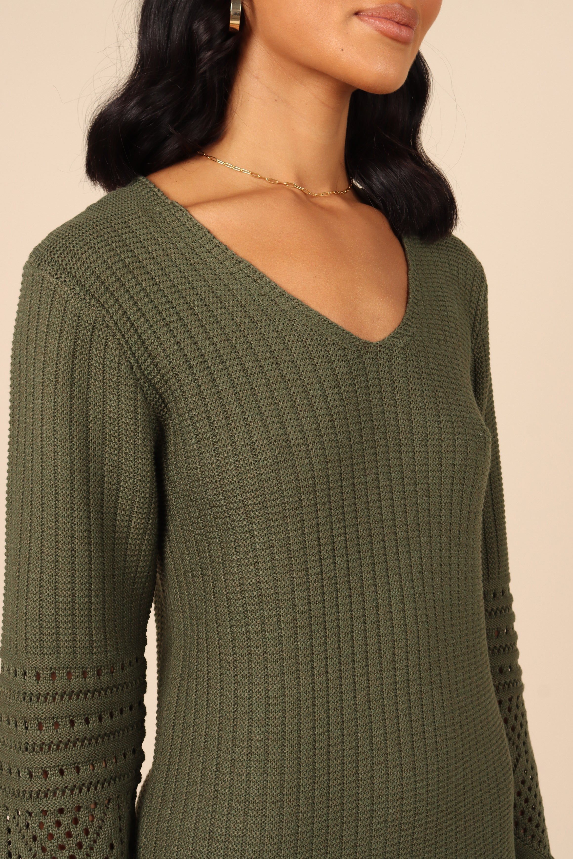 Maggie Crochet Midi Dress - Emerald sold by Petal & Pup product image thumbnail 2