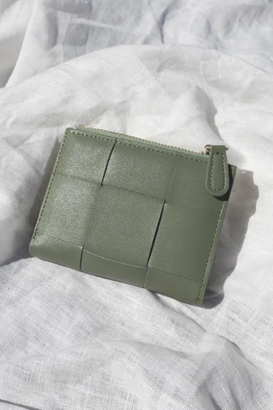 Libby Coin And Card Wallet - Olive sold by Petal & Pup