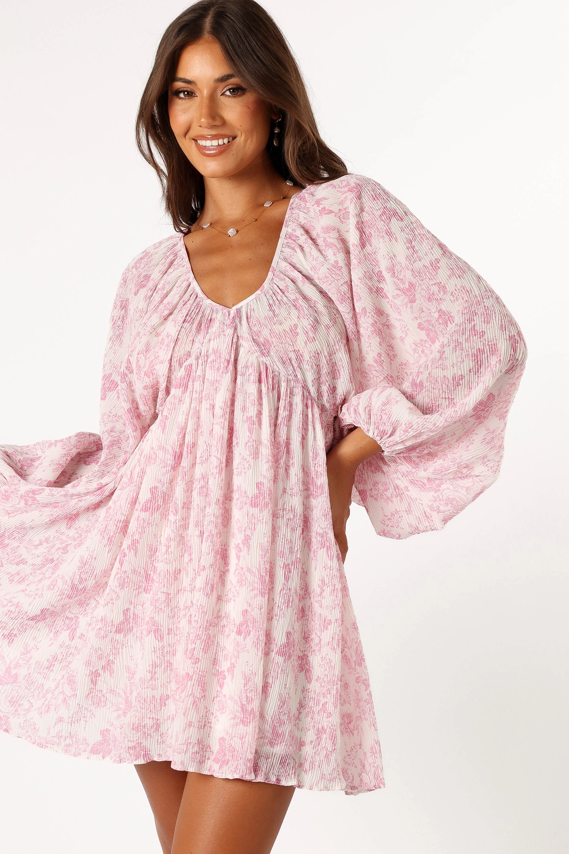 Paris Long Sleeve Dress - Pink sold by Petal & Pup product image thumbnail 2