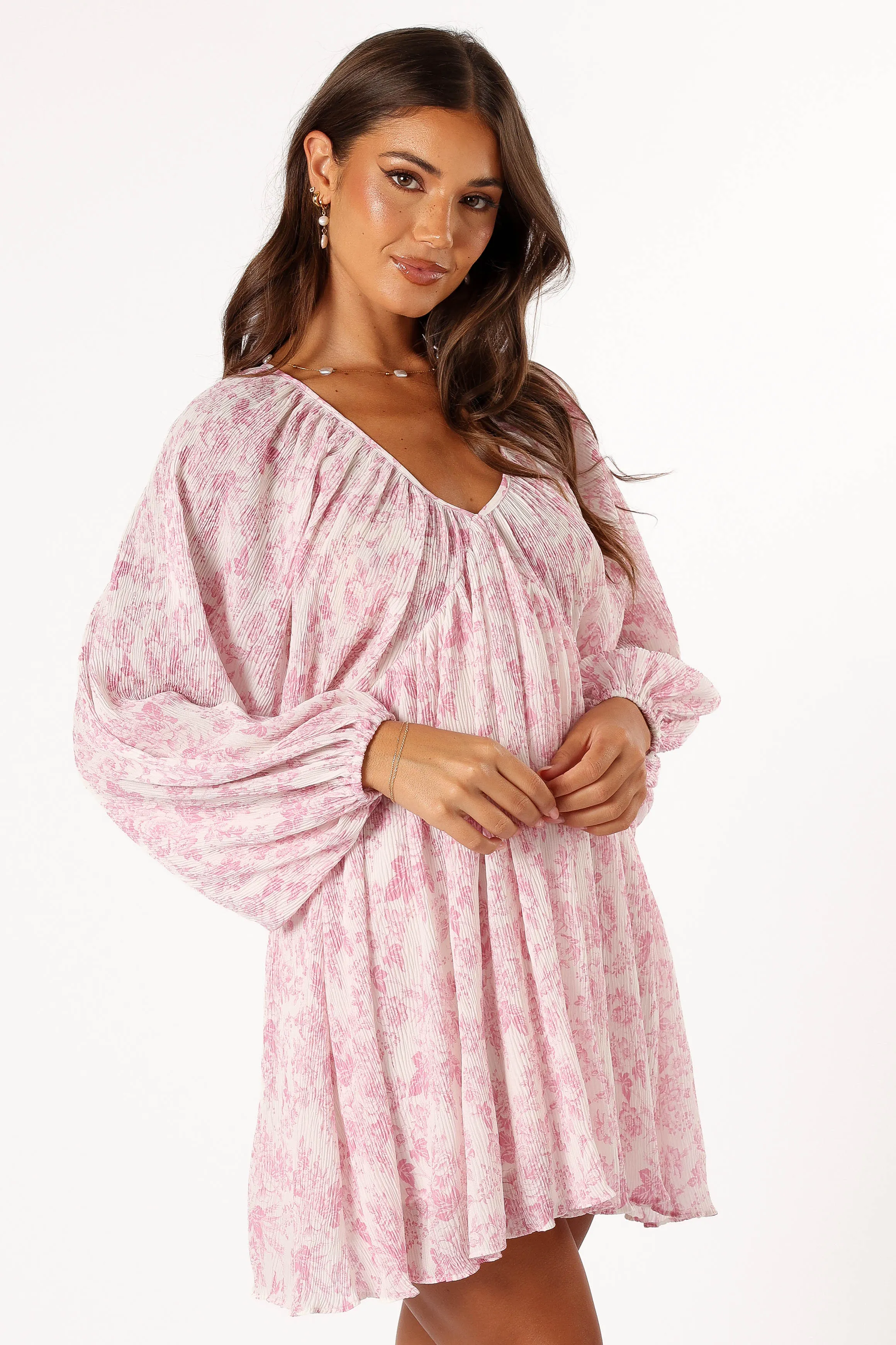 Paris Long Sleeve Dress - Pink sold by Petal & Pup product image thumbnail 4