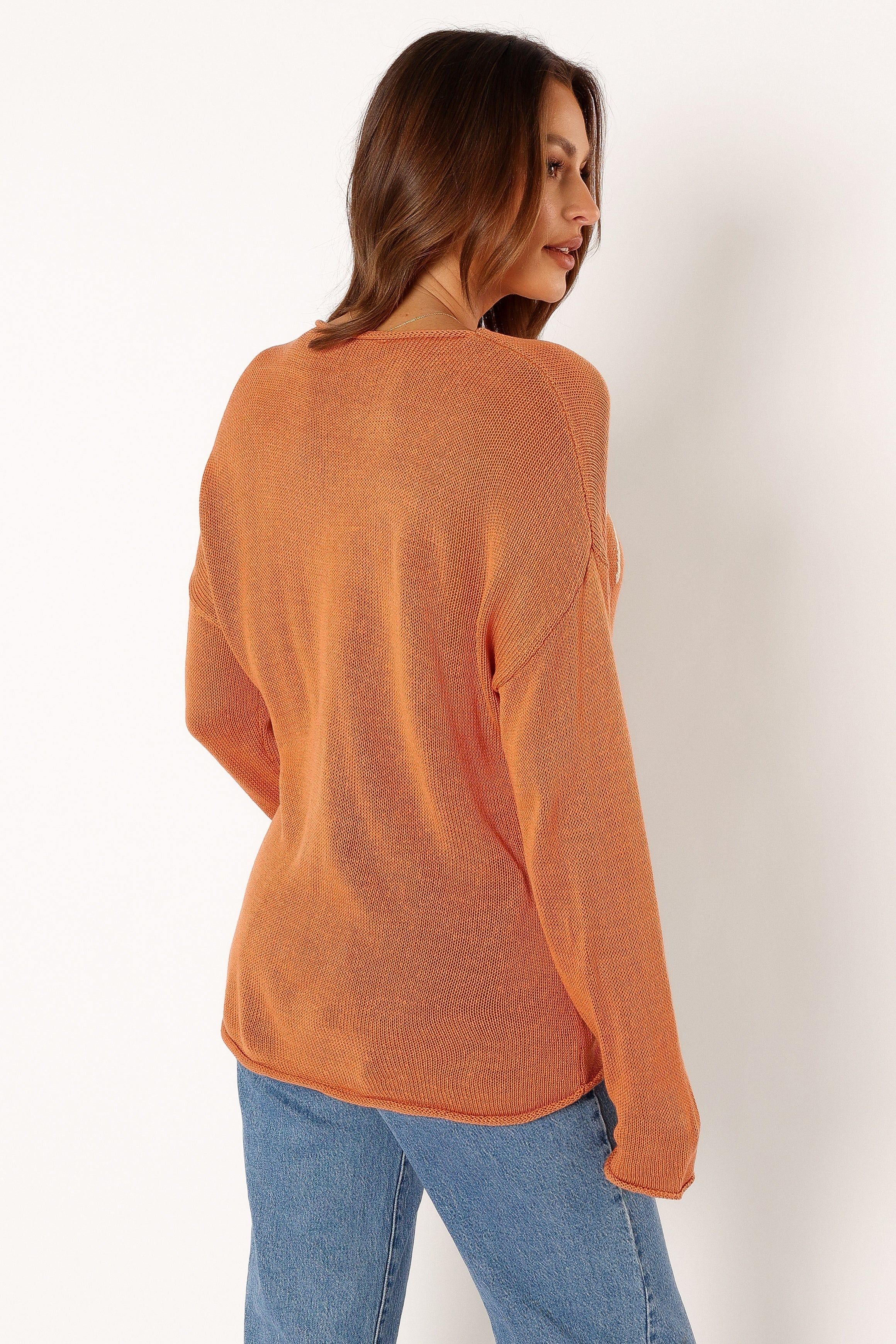 Thankful Knit Sweater - Orange sold by Petal & Pup product image thumbnail 5