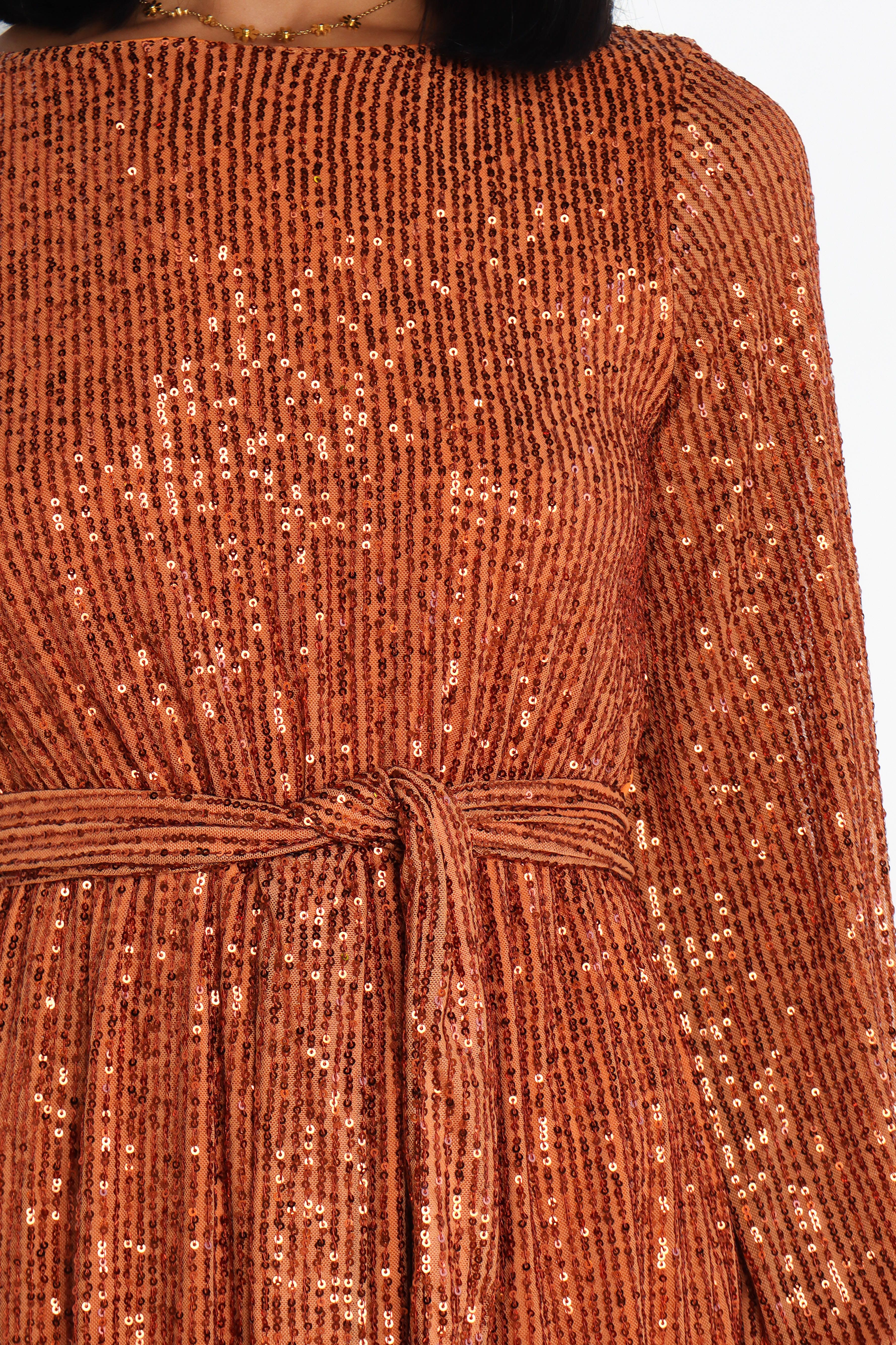 Glamour Dress - Rust sold by Petal & Pup product image thumbnail 3