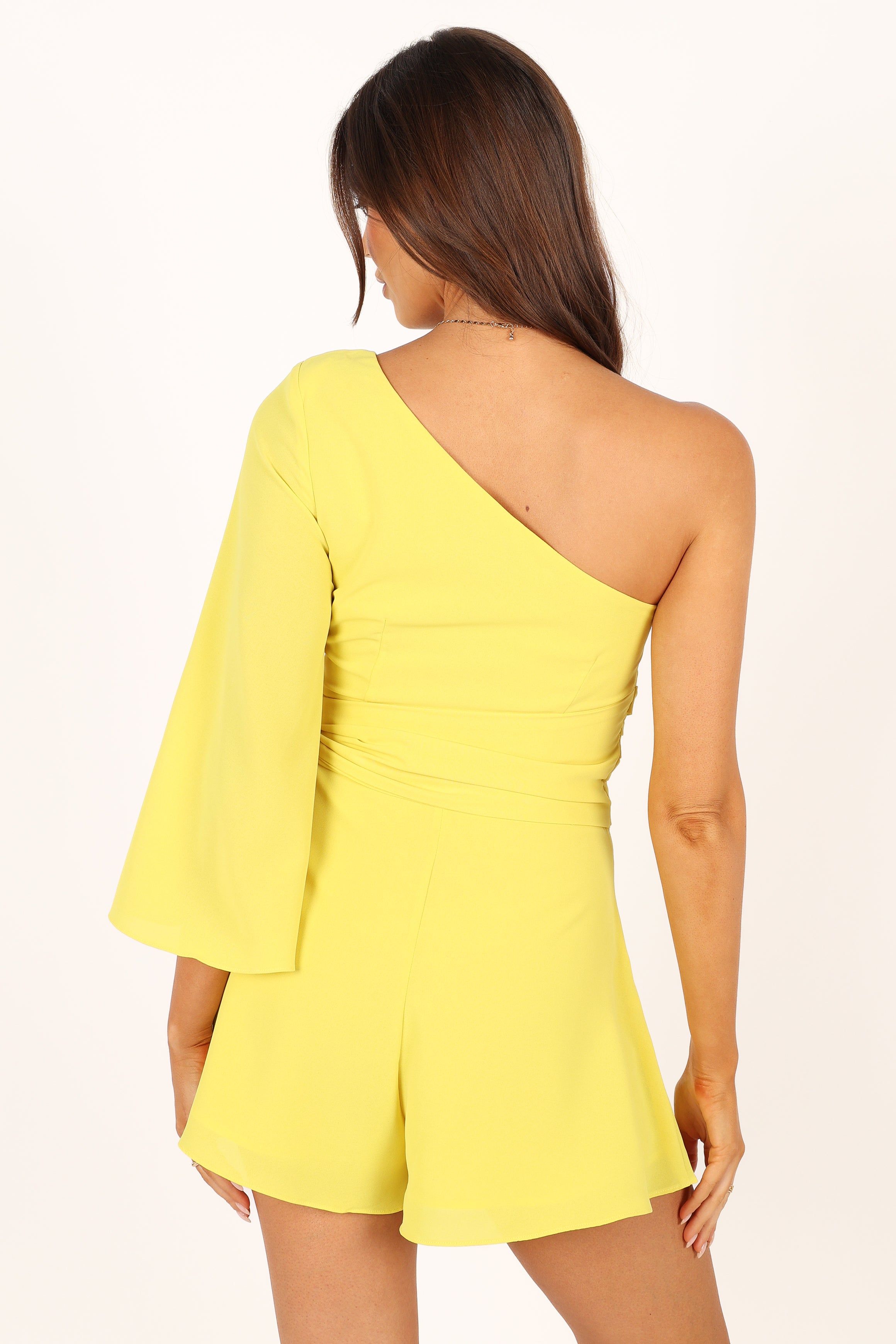 Tien One Sleeve Romper - Yellow sold by Petal & Pup product image thumbnail 2