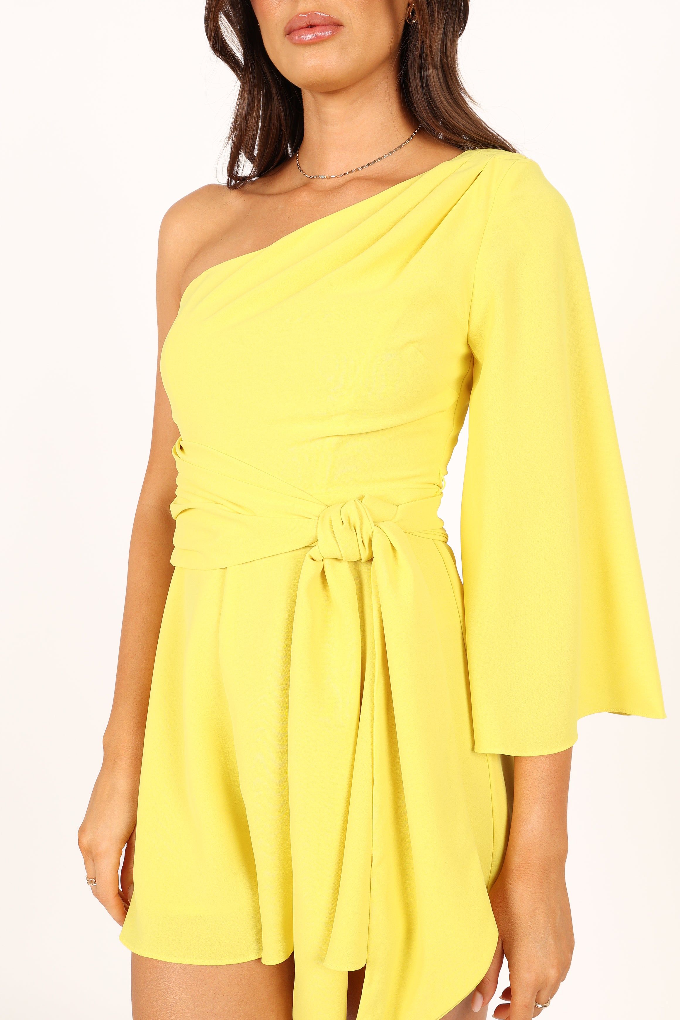 Tien One Sleeve Romper - Yellow sold by Petal & Pup product image thumbnail 3