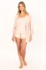 Dara Lace Trim Robe - Blush sold by Petal & Pup