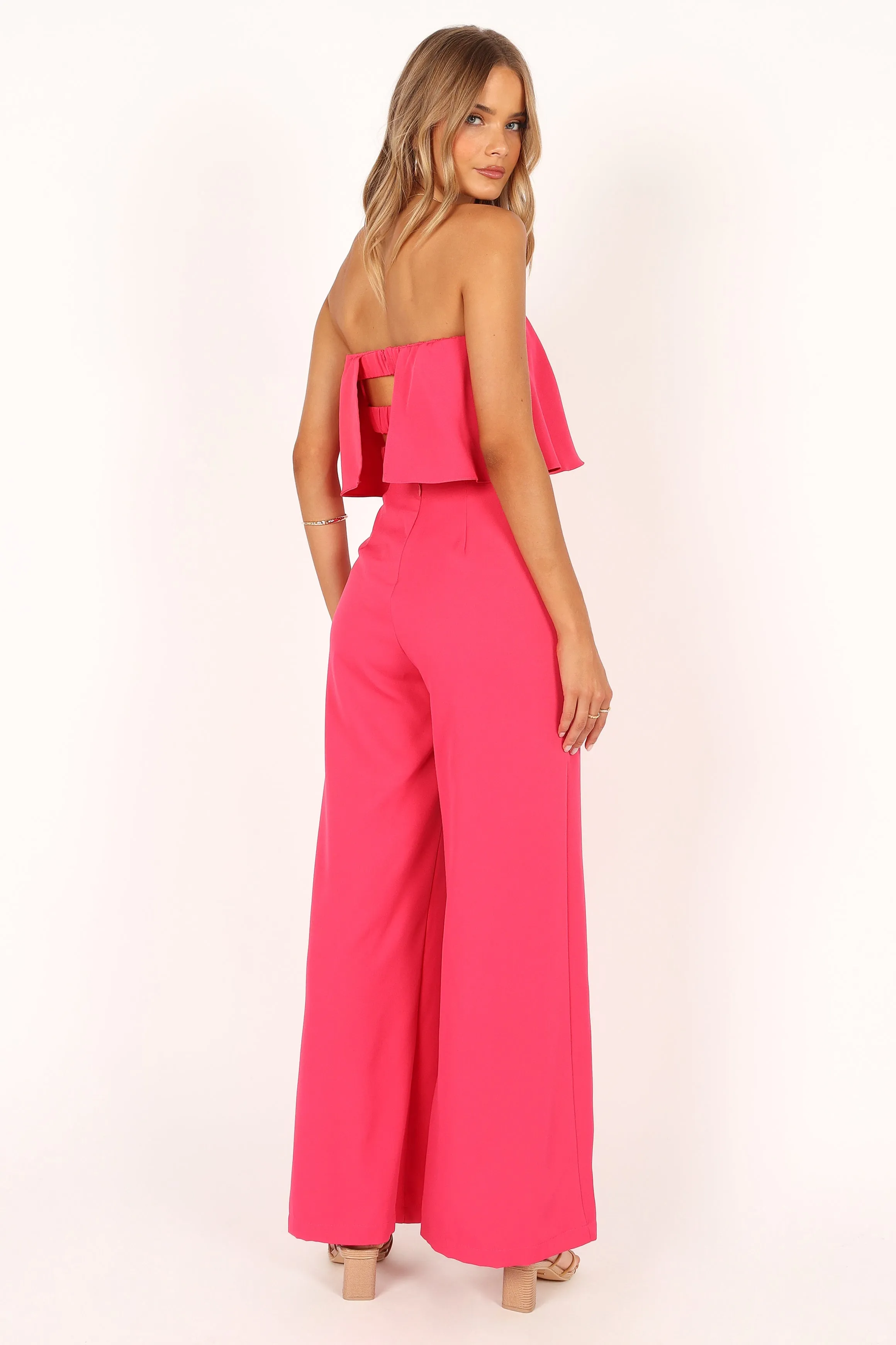 Sonny Strapless Jumpsuit - Hot Pink sold by Petal & Pup product image thumbnail 5