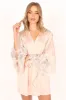 Dara Lace Trim Robe - Blush sold by Petal & Pup